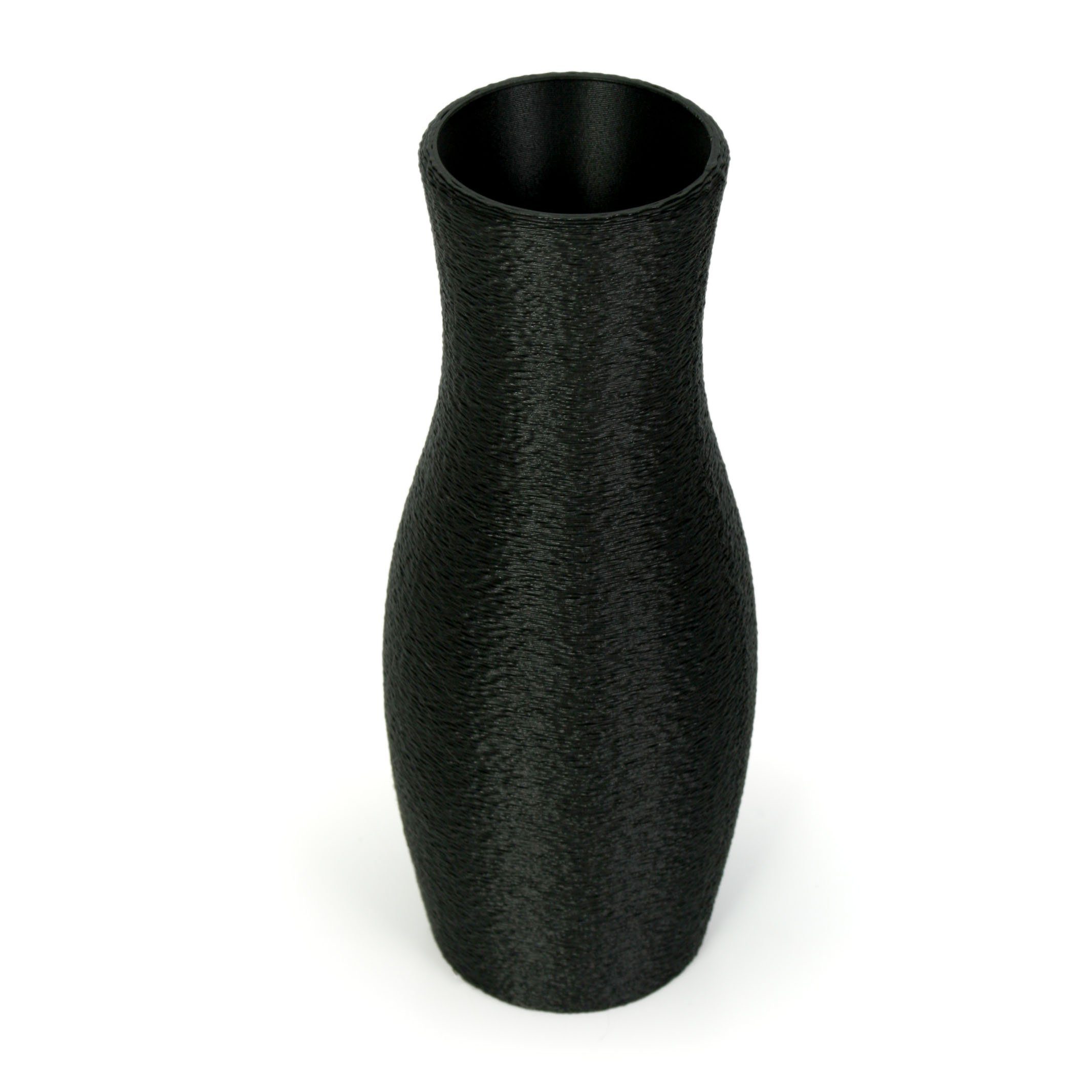 bruchsicher Dekorative Designer aus Blumenvase Vase & Feder wasserdicht Kreative Black nachwachsenden Dekovase aus – Bio-Kunststoff, Rohstoffen;