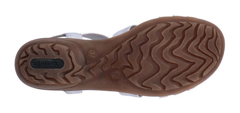 Sandale dezenten mit Verzierungen Remonte weiß-kombiniert