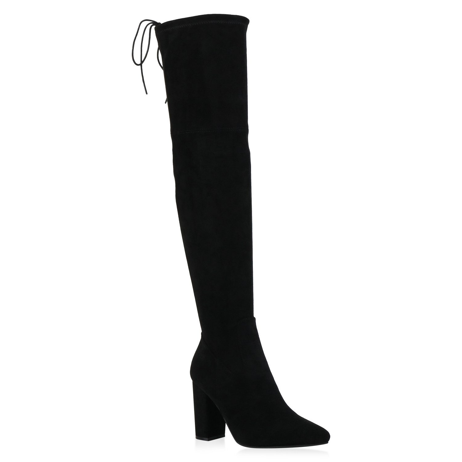 VAN HILL 832121 Overkneestiefel Damen Stiefel Overknees Leicht Gefütterte B günstig online kaufen