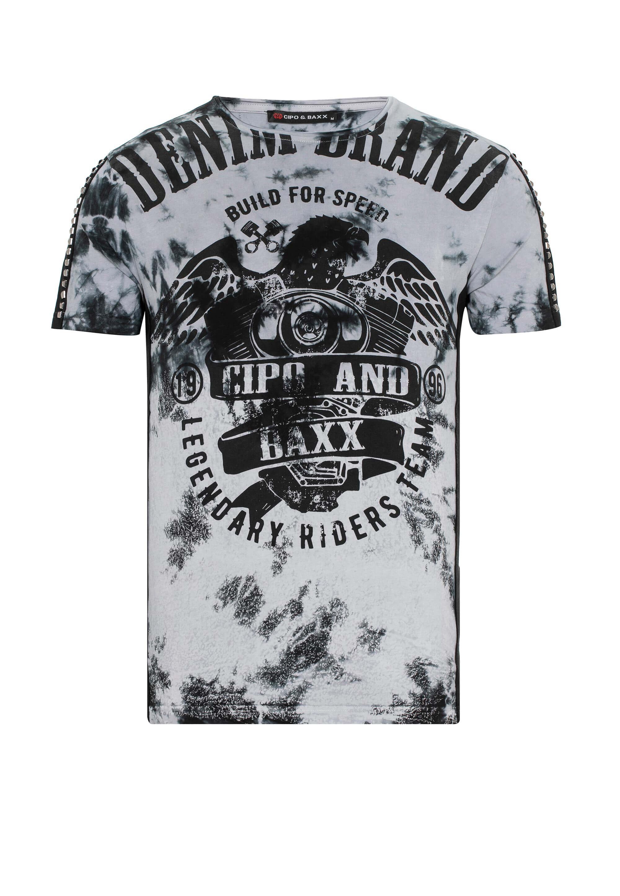 Nieten grau Baxx mit & Cipo T-Shirt