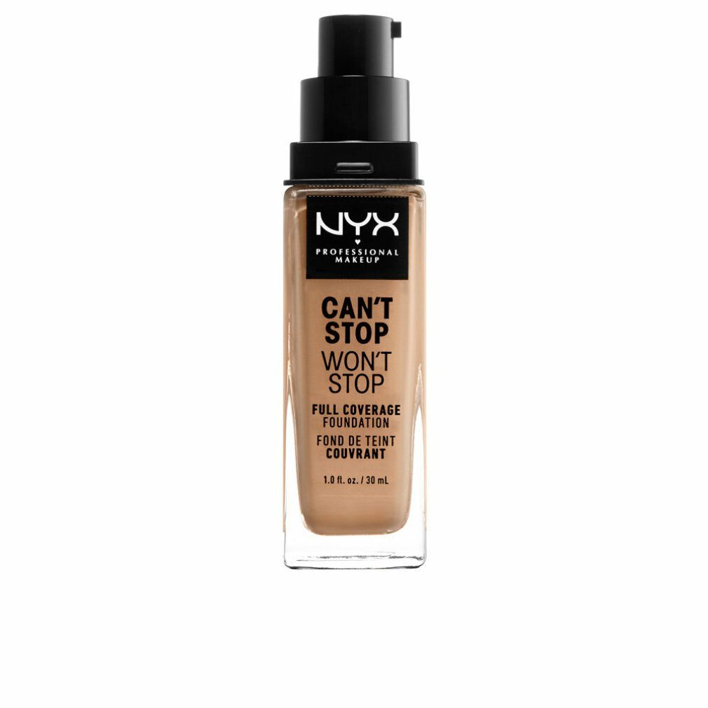 NYX Foundation Stop 30ml, Foundation Can´t Stop Buff Won´t Full Neutral Coverage Damen