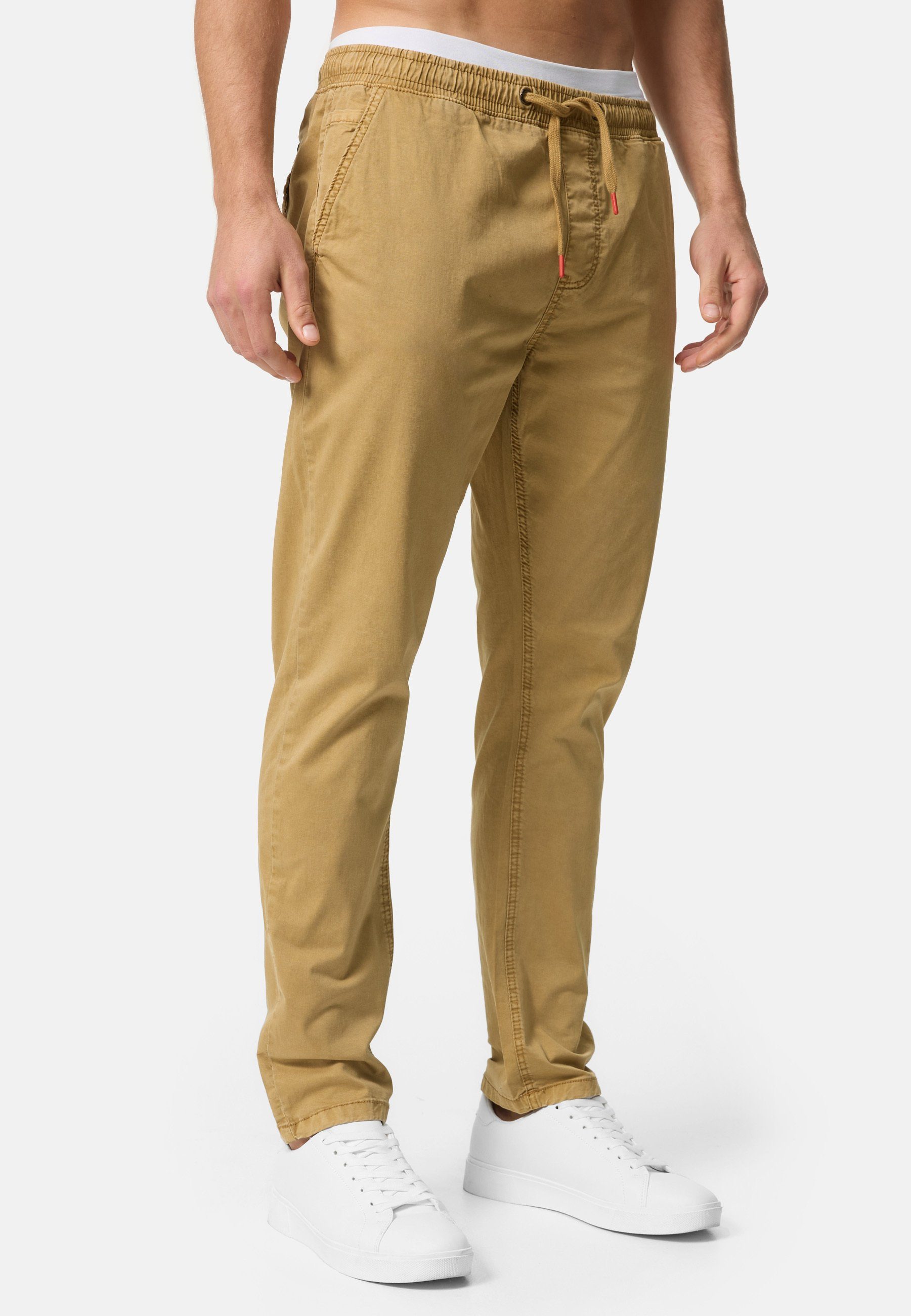 Indicode Chinohose Osborne mit elastischem Bund günstig online kaufen