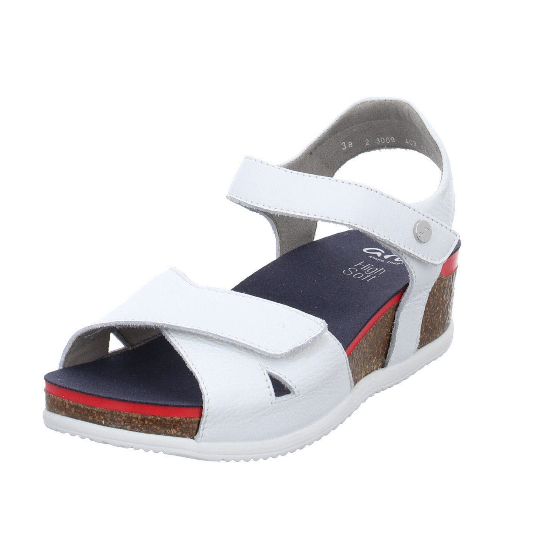 Ara Damen Sandalen Norderney Sandalette Keilsandalette Glattleder weiß | Sandaletten