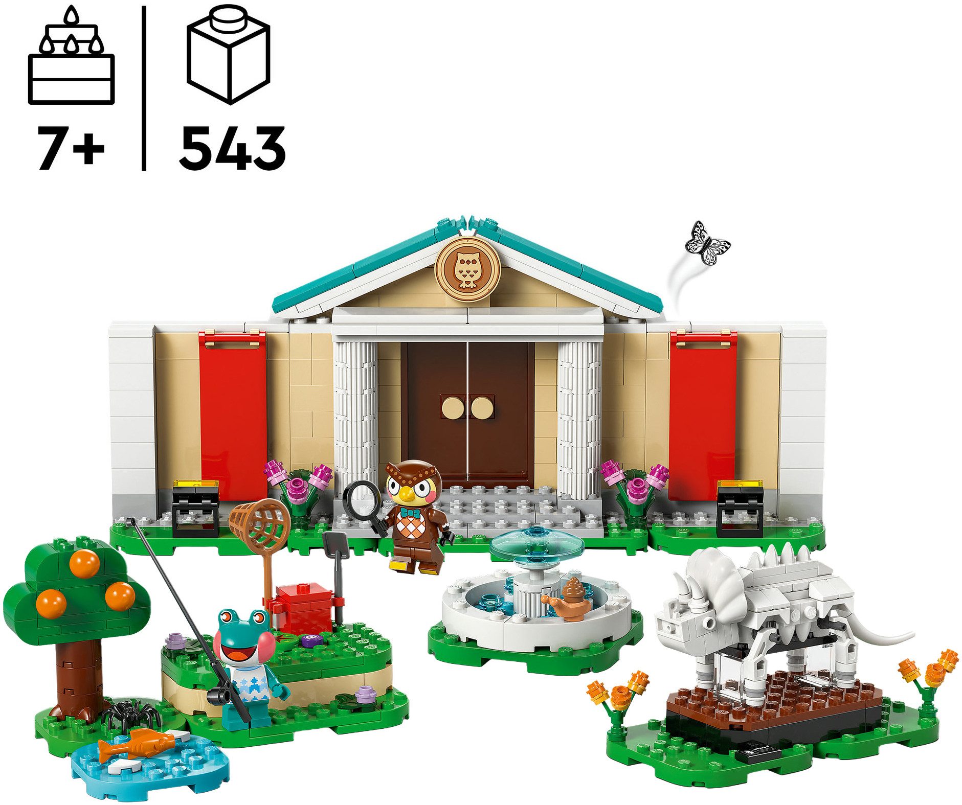 LEGO® Eugens Museumssammlung (77056), LEGO Animal Crossing Konstruktionsspielsteine, (543 St), Made in Europe