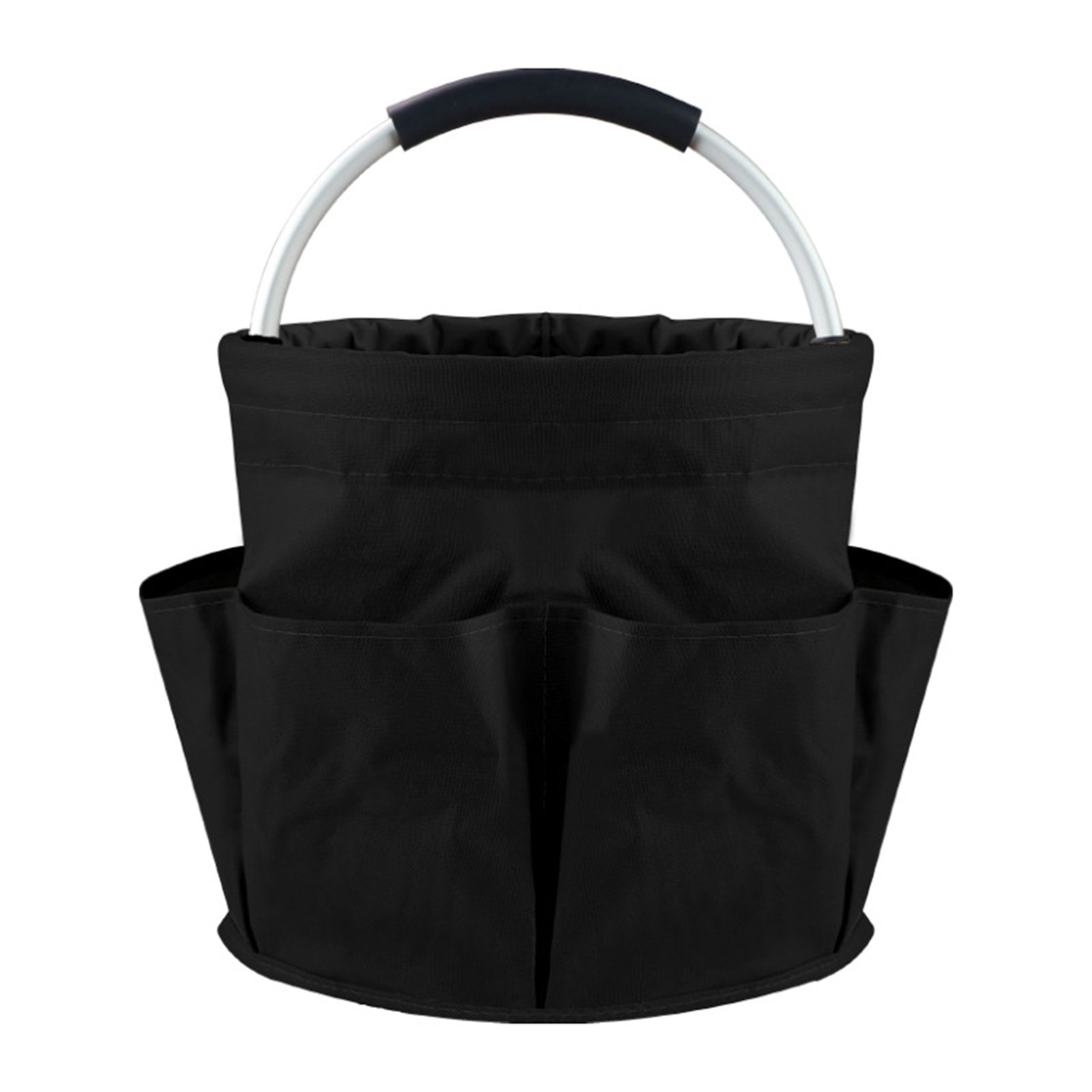 Jumpeak Einkaufskorb hohe Kapazität, Aufbewahrung, Handtasche, Oxford-Stoff, Picknickkorb, zusammenklappbar,Taschen, Einfarbig, Badeeimer, Strandkorb, Tragekorb