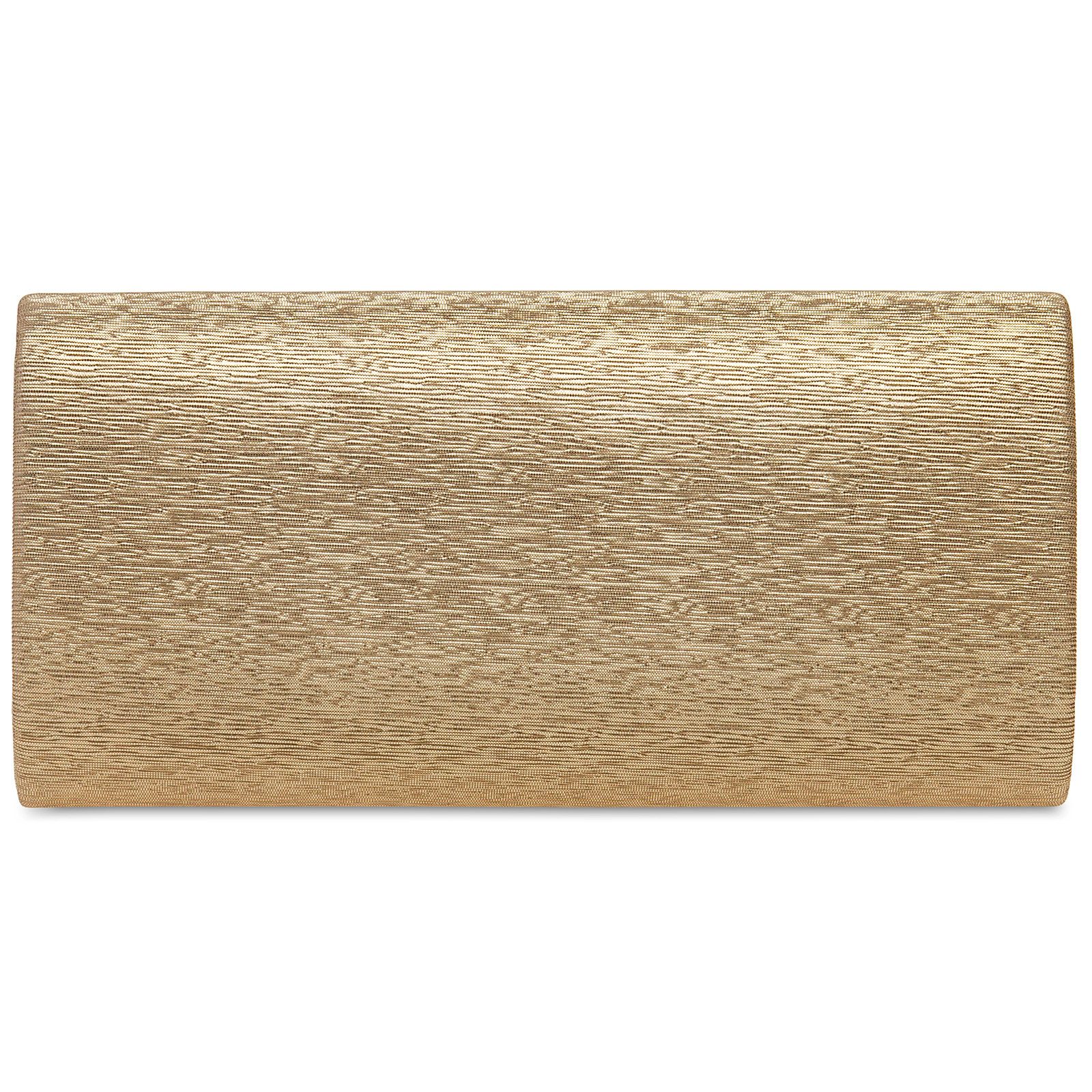 Caspar Clutch TA518 Damen kleine elegante Glanz Abendtasche
