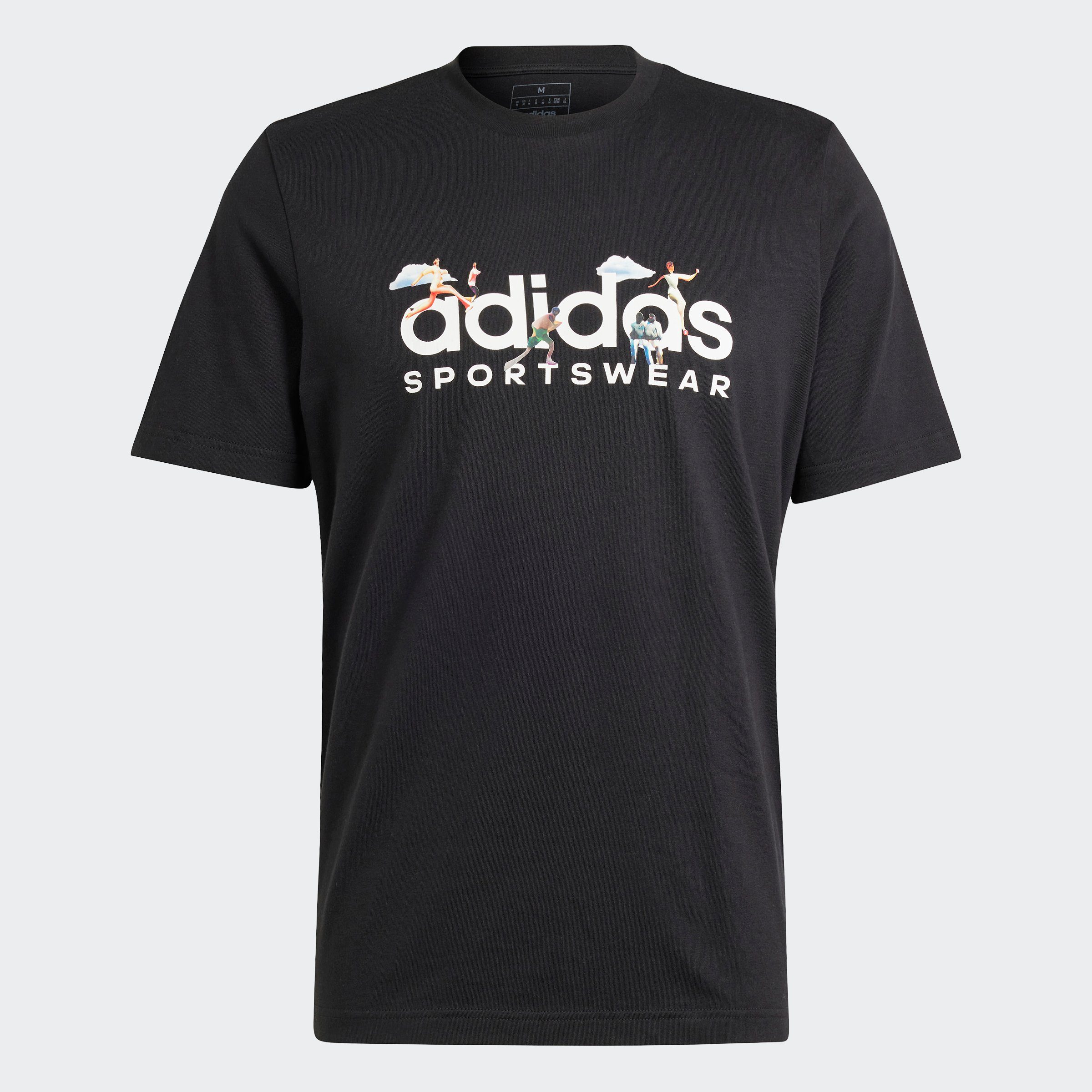 Sportswear M adidas LANDSCAPE T-Shirt BLACK SPW
