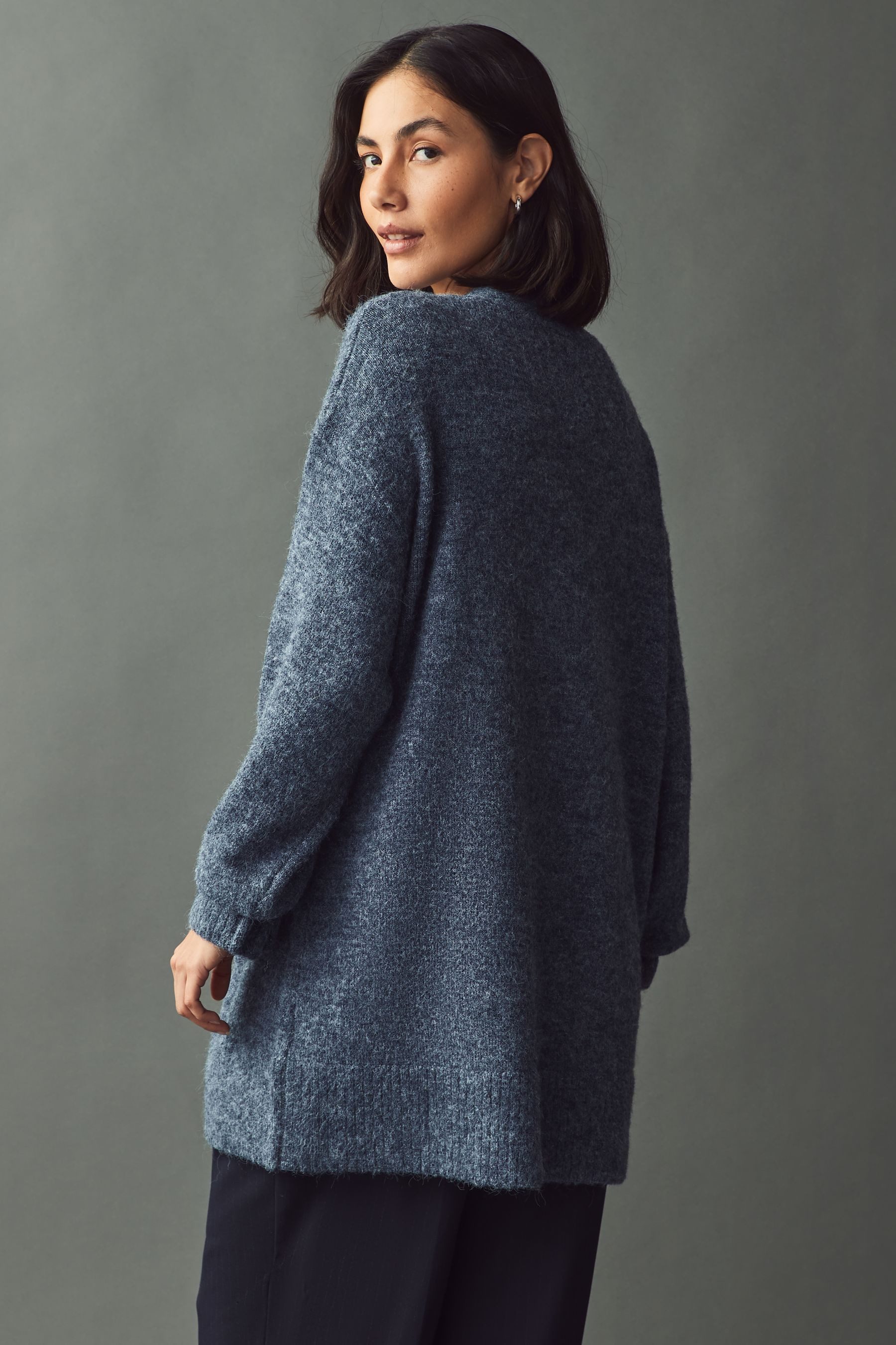 Next Strickjacke Relaxed-Fit Übergroße lange Strickjacke, günstig online kaufen