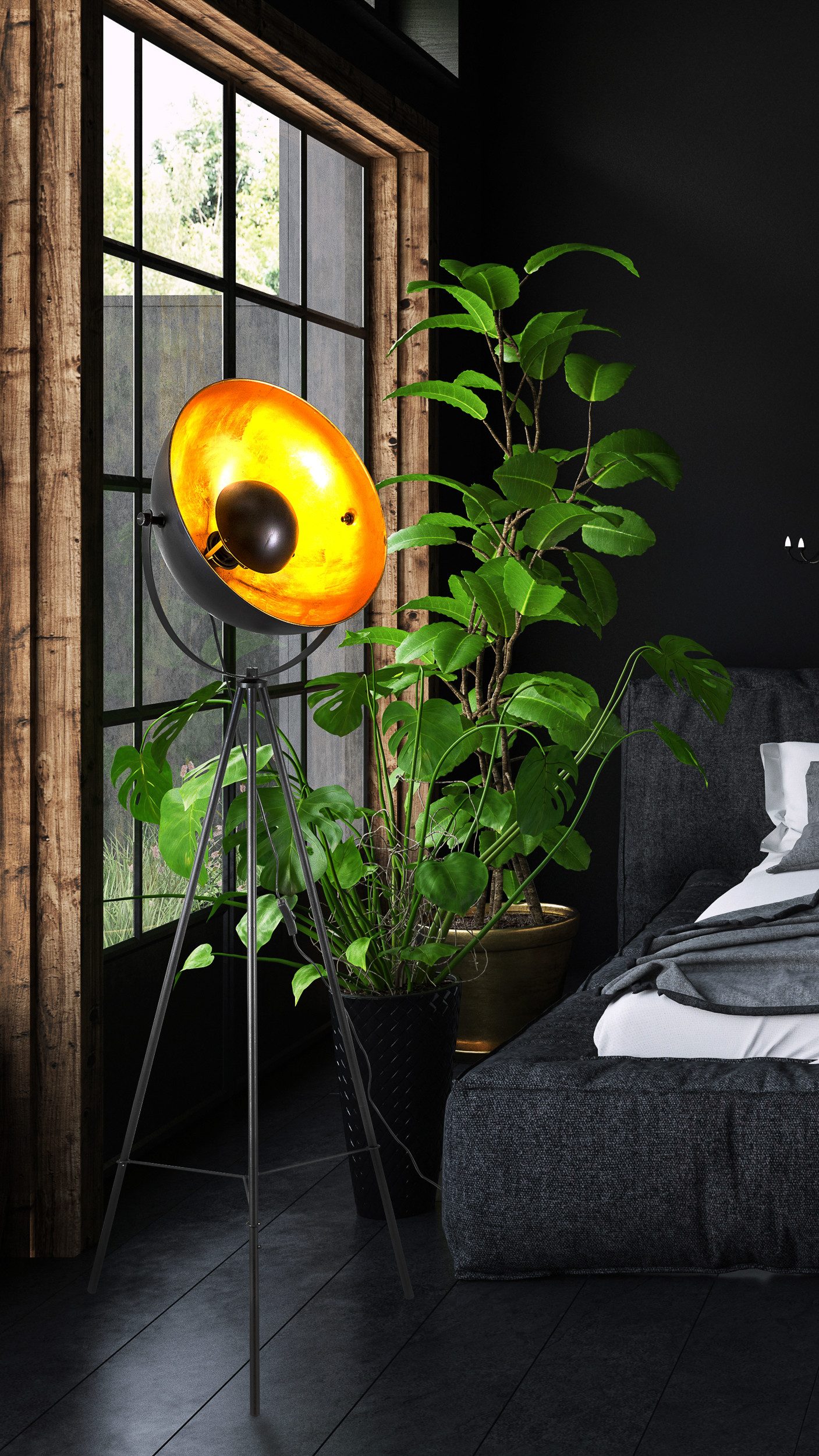 my home Stehlampe Ciel, ohne Leuchtmittel, E27, Stehleuchte, indirektes Lic günstig online kaufen