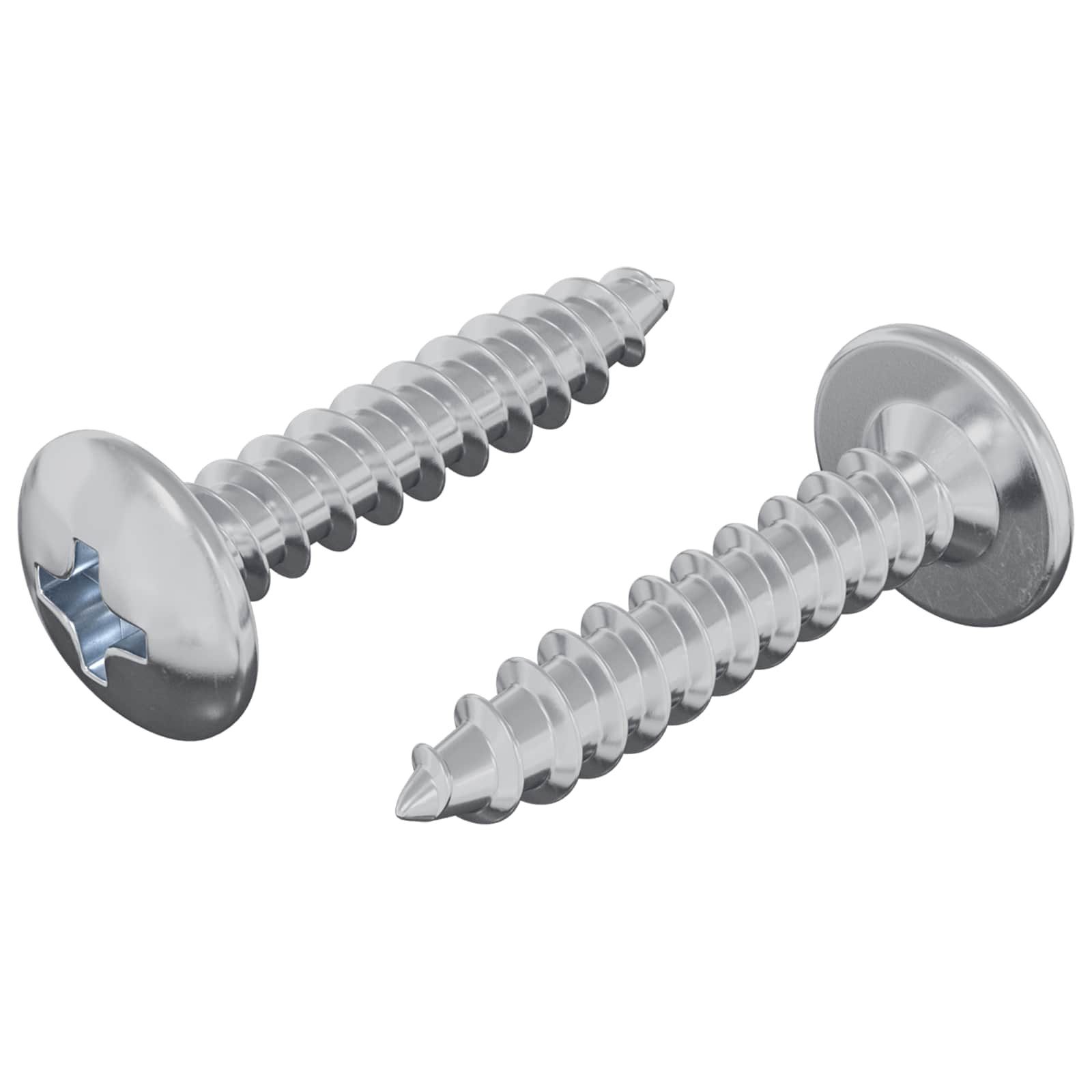 vidaXL Schraube Selbstschneidender Nagel 2 stk. Zink-beschichtet 4 x 20 mm, (2 St)