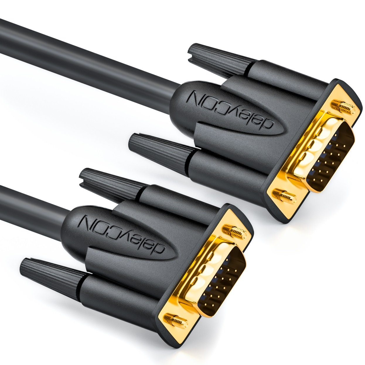 deleyCON 0,5m S-VGA Kabel Monitorkabel PC Computer Video Kabel Video-Kabel