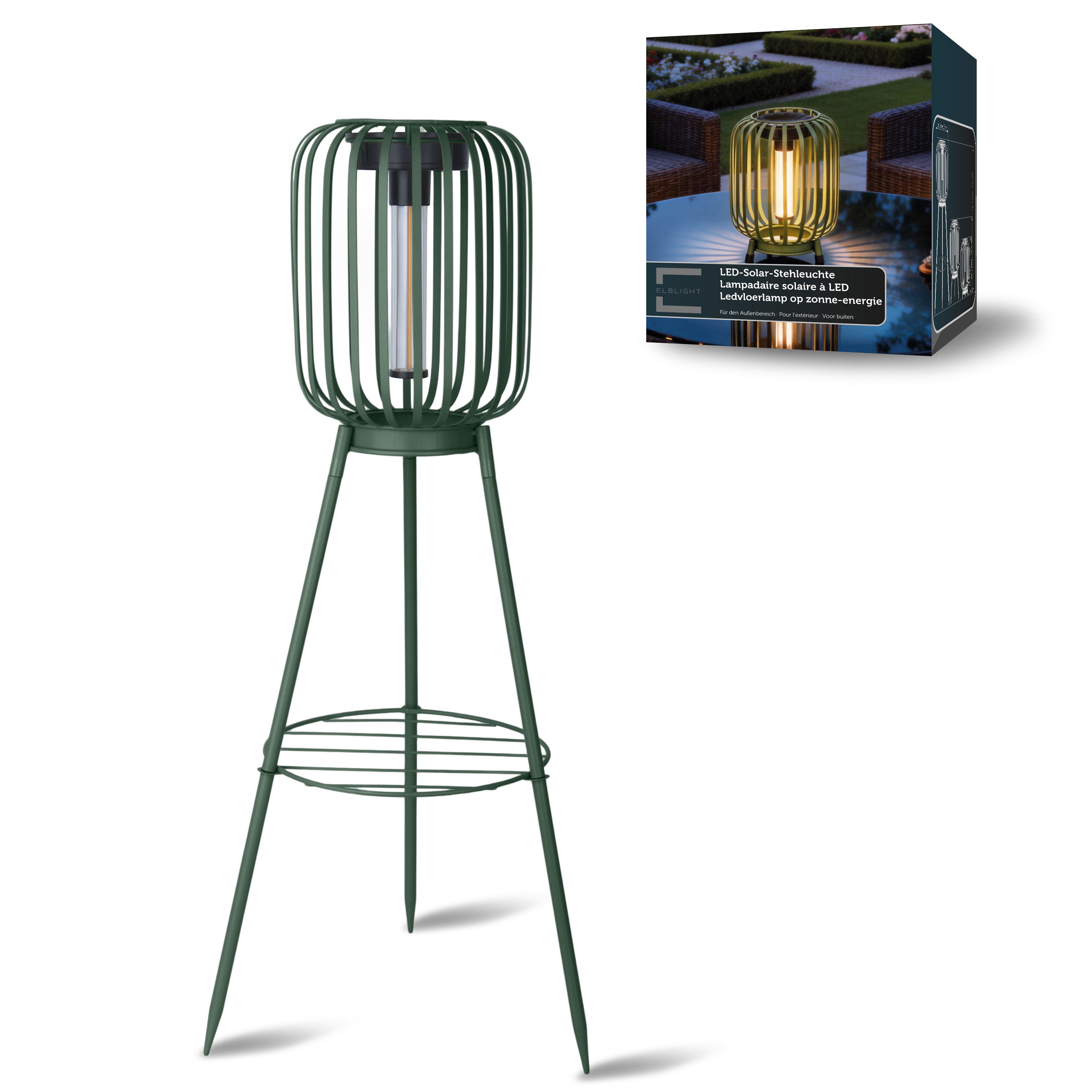 Northpoint LED Solarleuchte Garten Stehleuchte 3in1 für Garten und Terrasse