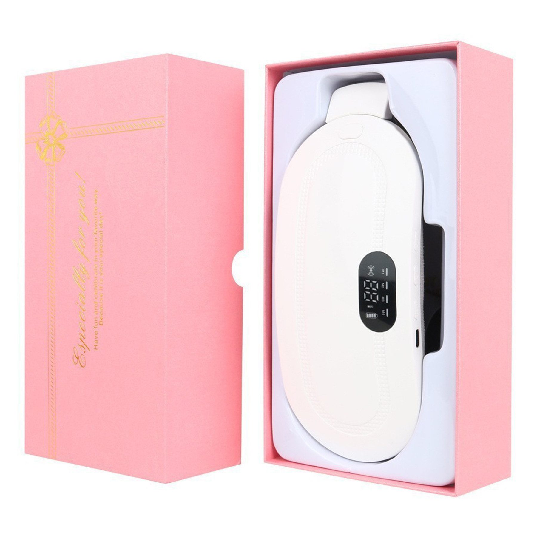 Senmudi Wärmegürtel Elektrischer Menstruations Wärmegürtel,Perioden Wärmegürtel, Unterleib Wärmegürtel, Konstantes Arbeiten,Heizkissen Kabellos, mit 3 Heizmodi,USB Heating Pad Period, zur Schmerzlinderung während der Rücken, unterleib/Magen