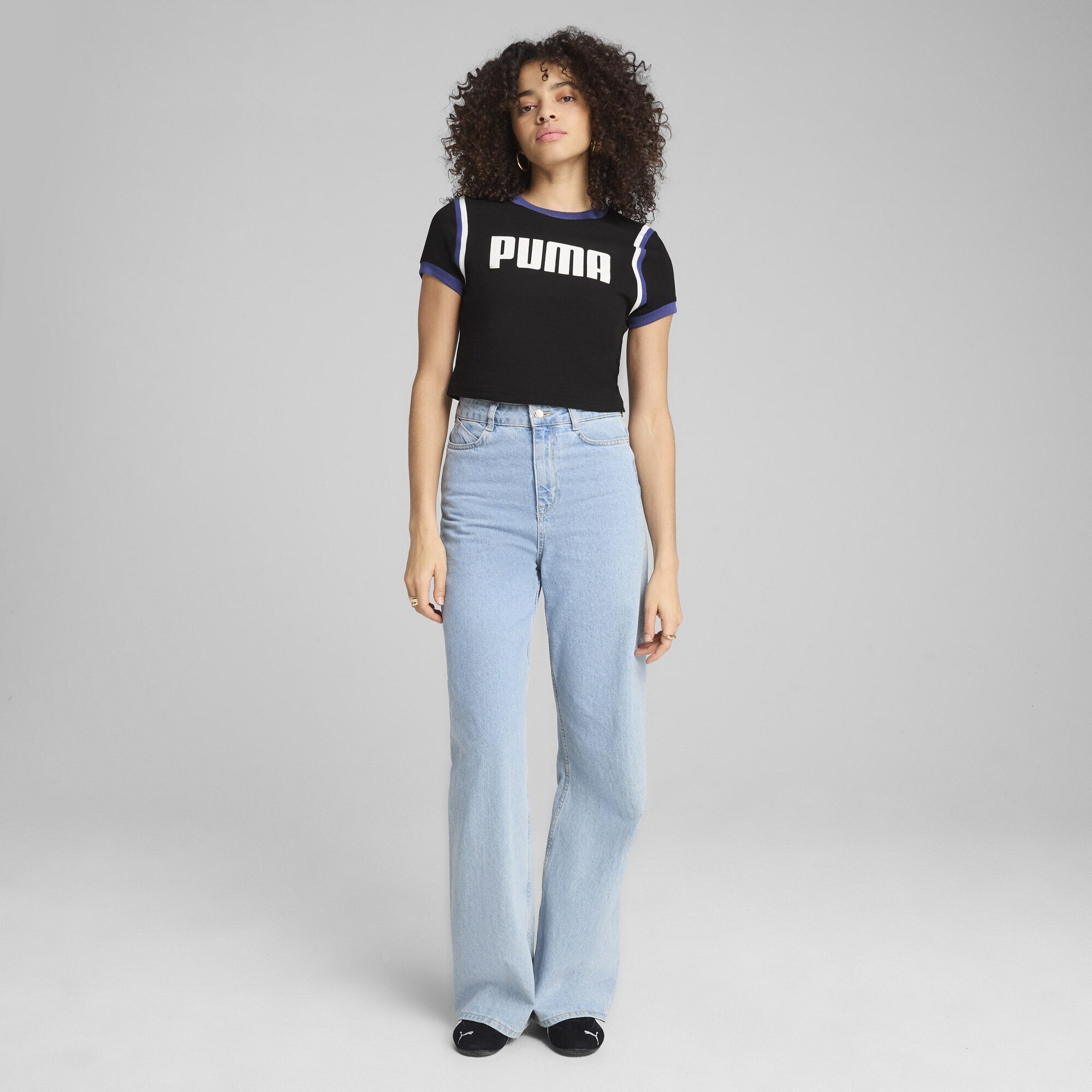 PUMA T-Shirt FUTURE.PUMA.ARCHIVE Kurzes figurbetontes T-Shirt günstig online kaufen