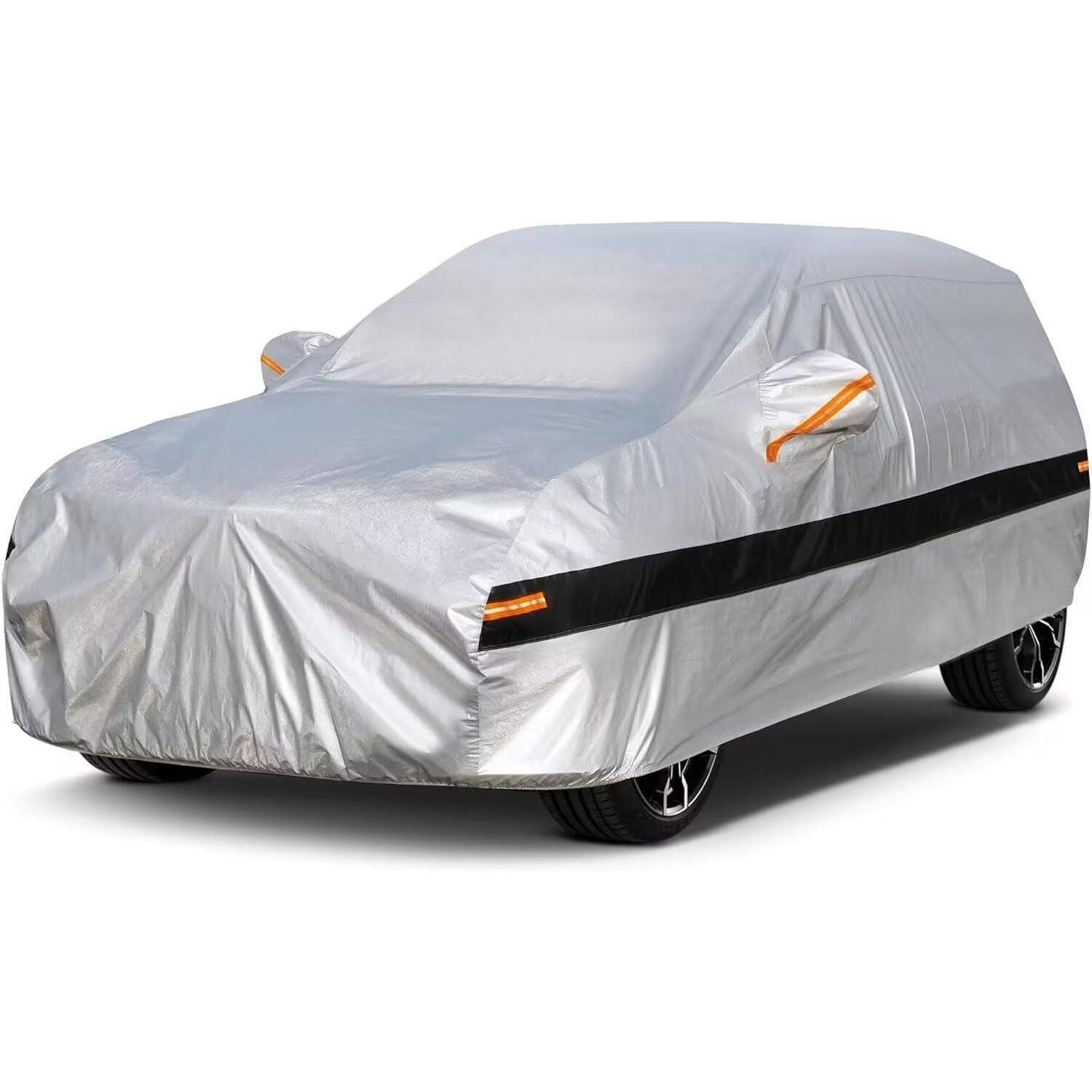 LuxusKollektion Autoplane Autoabdeckung 10 Schichten Passend für Nissan Ariya(2021-2023) Silber