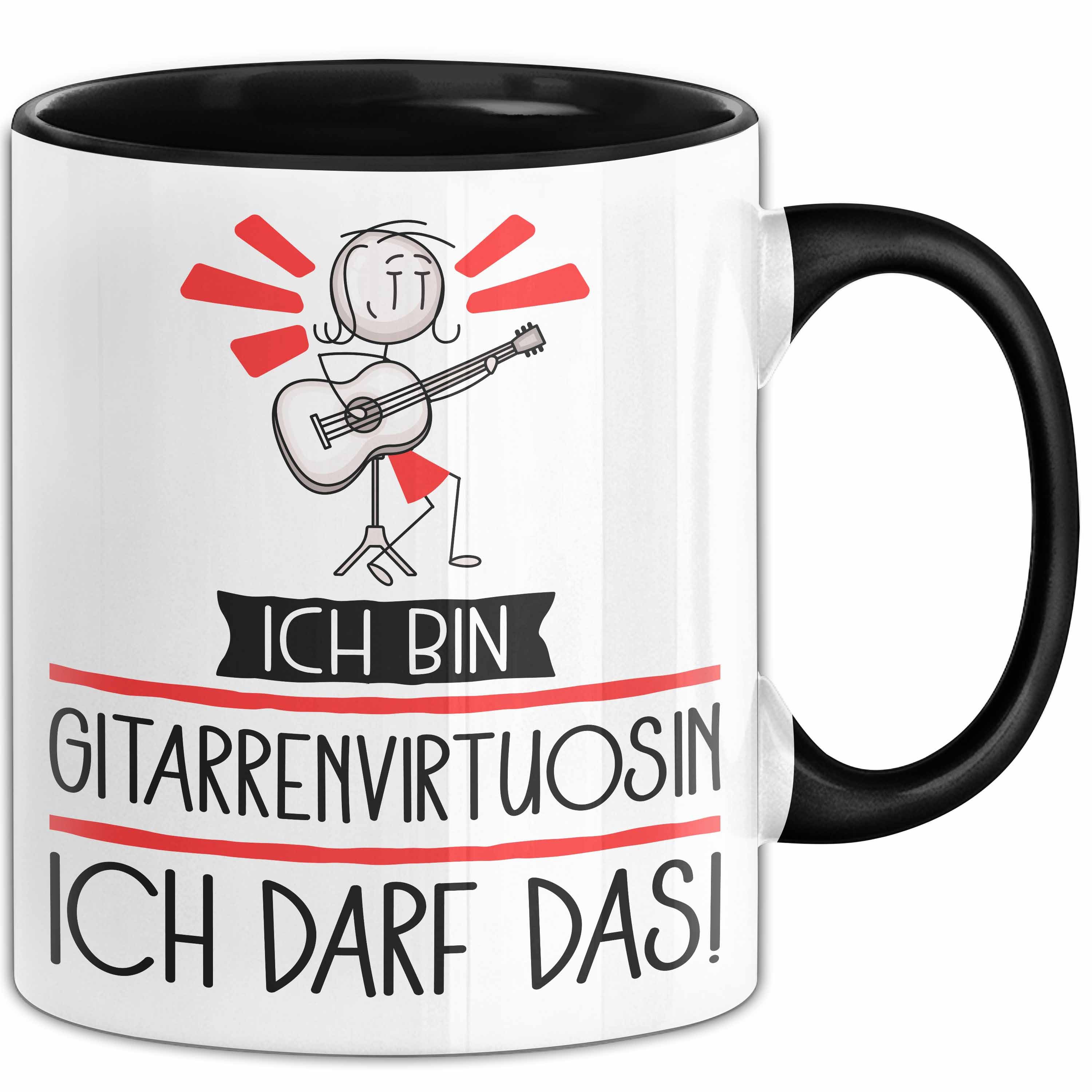 Trendation Tasse Geschenk für Gitarrenvirtuosin Tasse Lustige Geschenkidee Geburtstag
