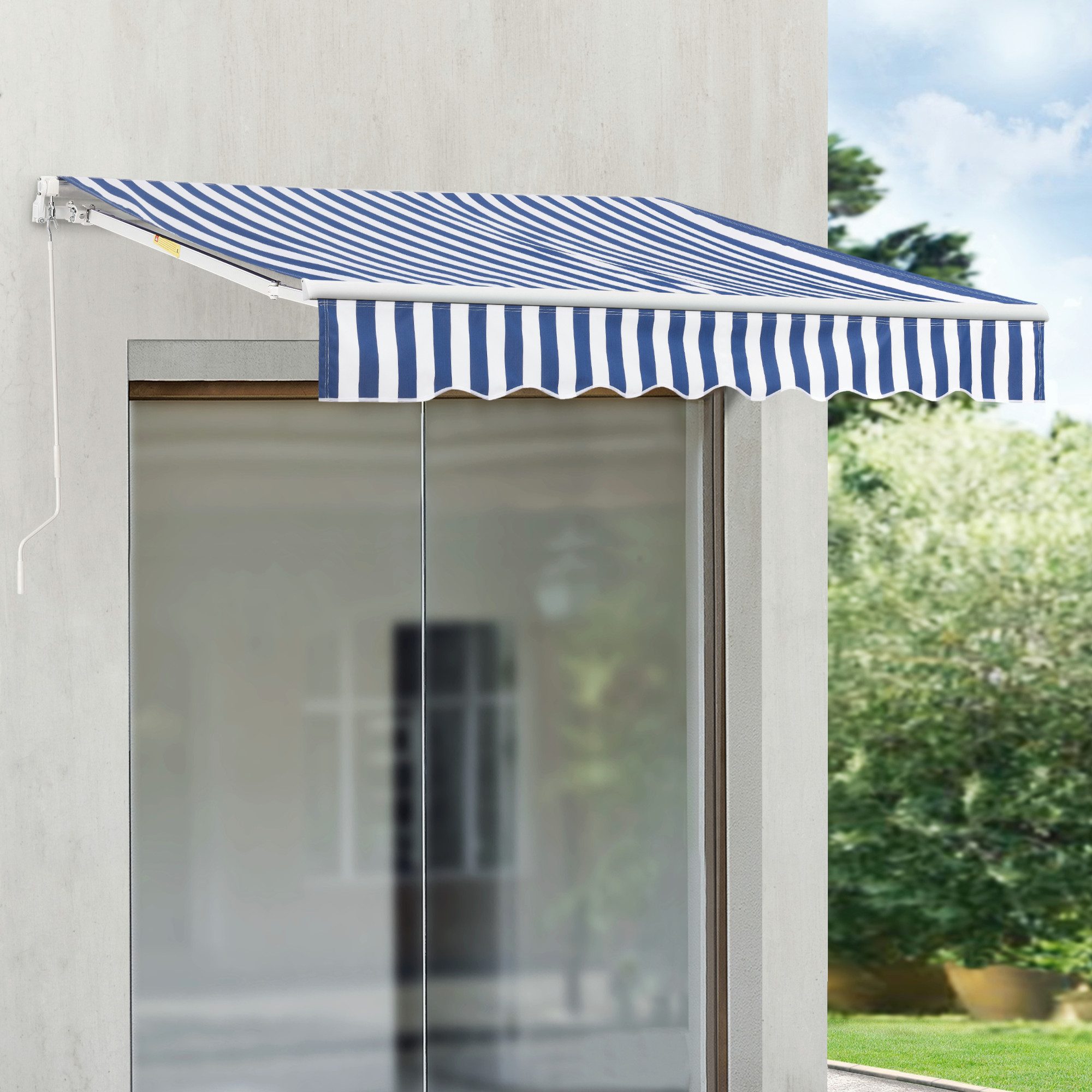 en.casa Gelenkarmmarkise »Bitonto« Aluminiumgestell 350 x günstig online kaufen