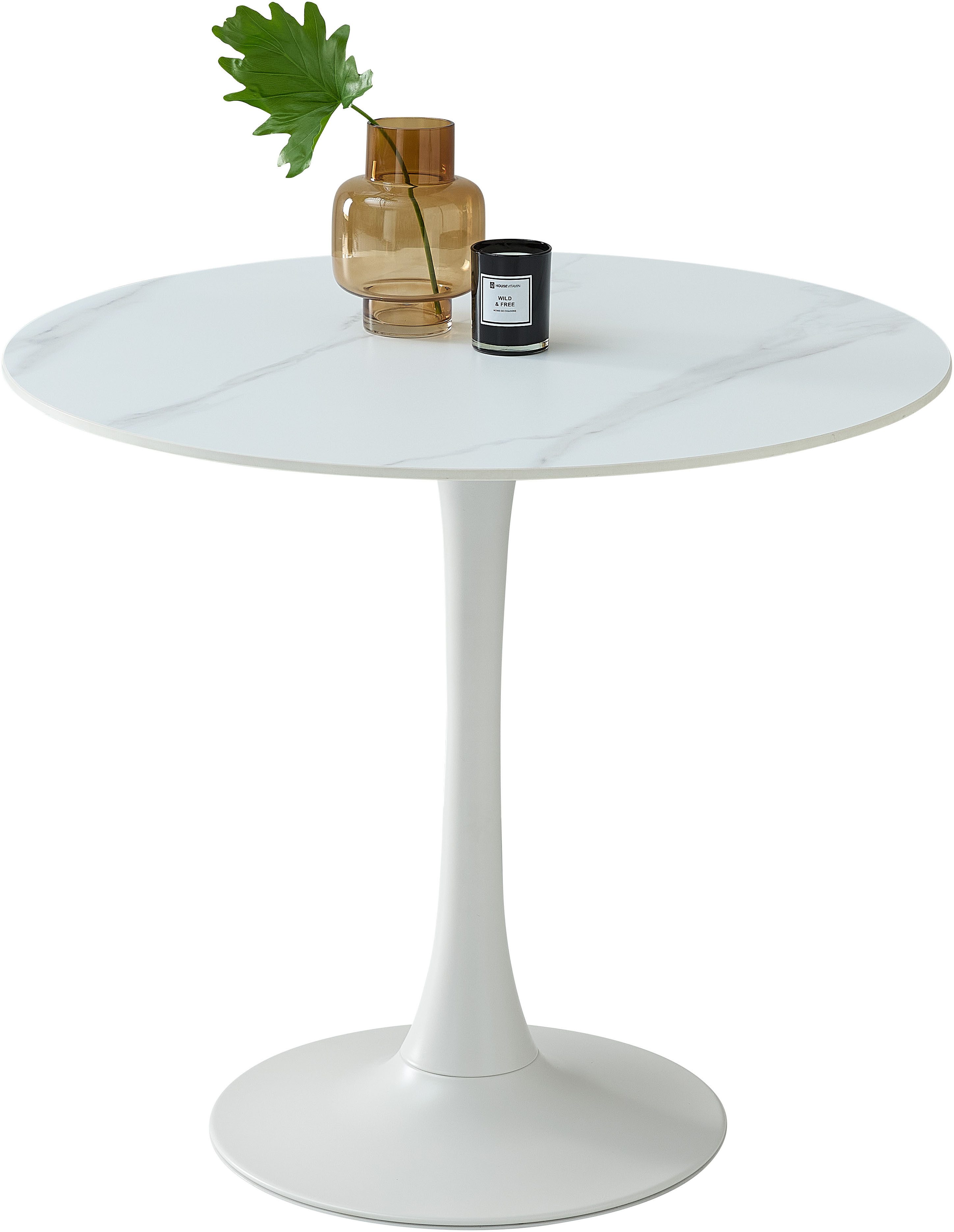 Stolkom Sp.z.o.o. Esstisch Josh Esszimmertisch rund Keramik, marmoriert, Bx günstig online kaufen