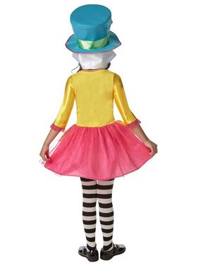 Rubie´s Kostüm Alice im Wunderland Verrückte Hutmacherin Mädchenk, Quietschbuntes Mad Hatter-Kleid aus Disneys 'Alice im Wunderland'