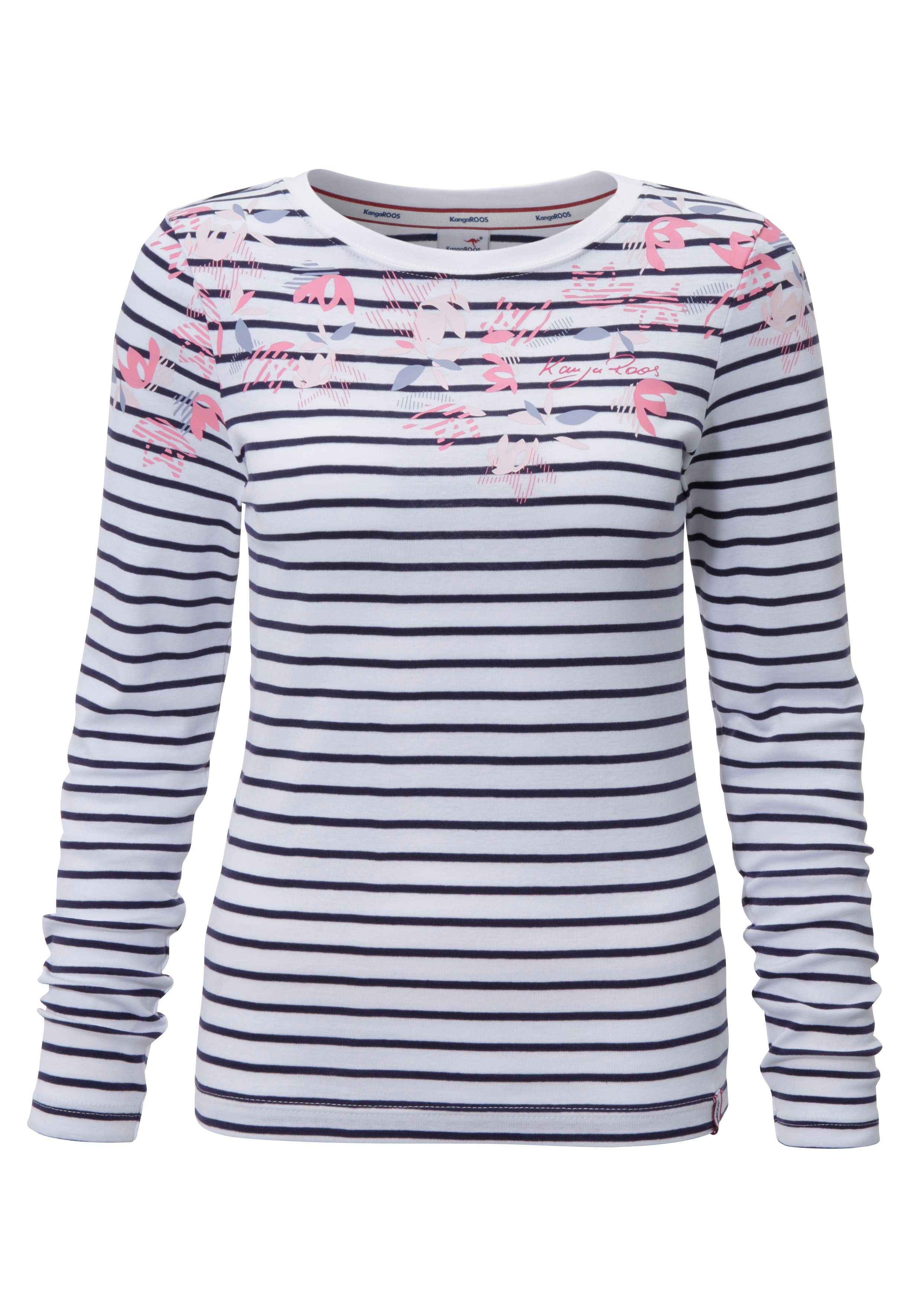 KangaROOS Langarmshirt Langarm, sehr figurbetonte Passform. Reduzierter Preis € 28,99. Unverbindliche Preisempfehlung € 34,99