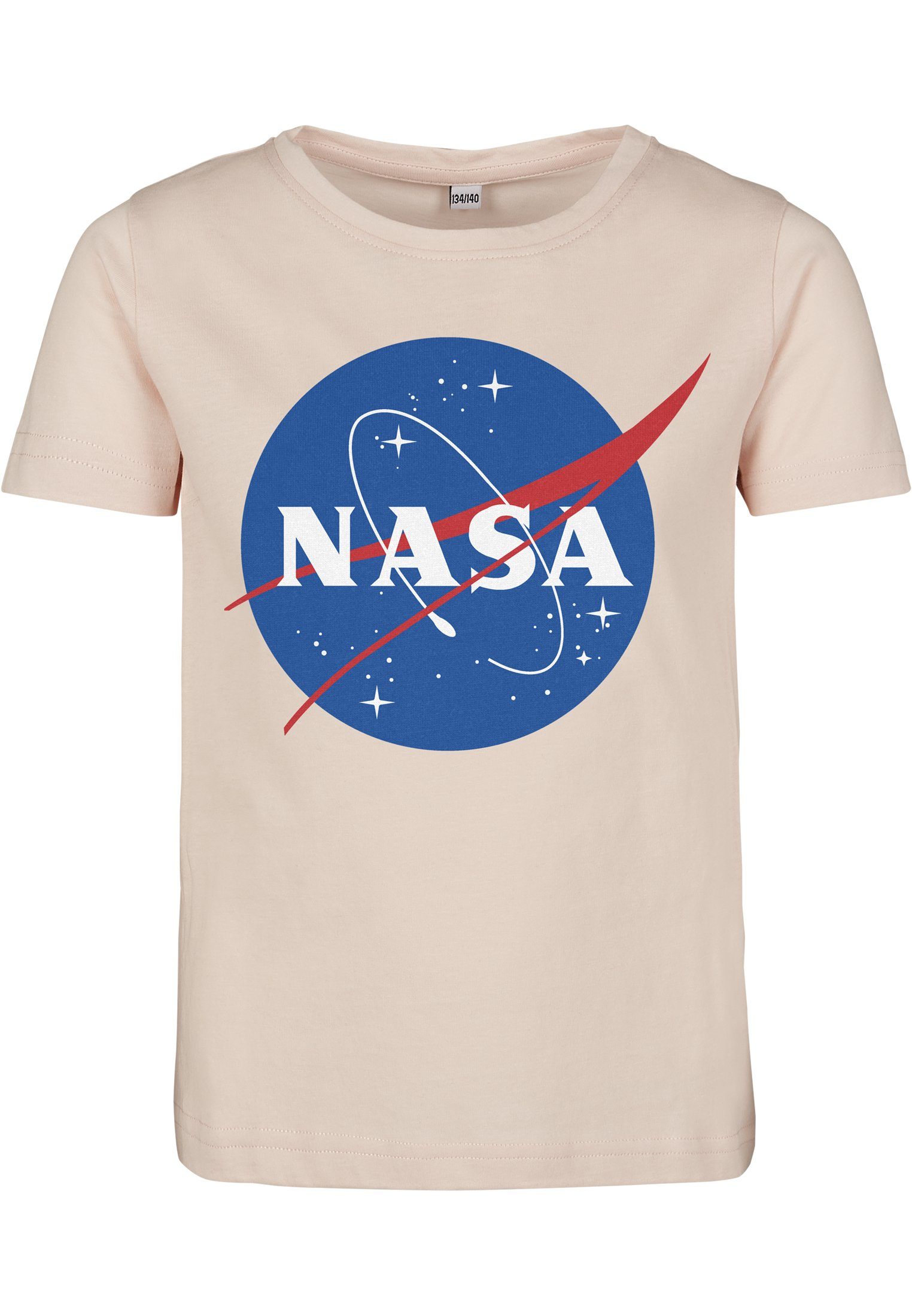 NASA MisterTee Sleeve Kids (1-tlg) Kurzarmshirt Short Tee Insignia Kinder pink