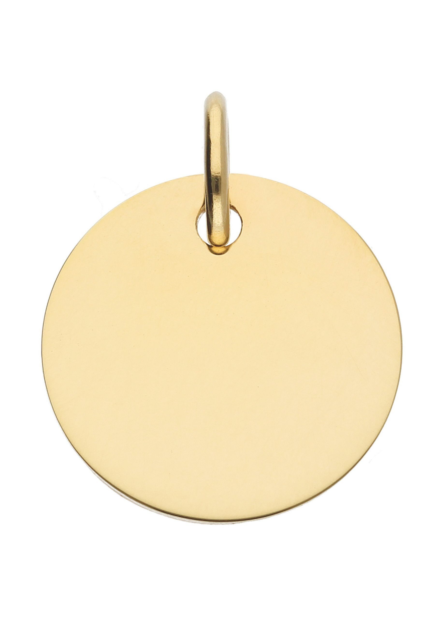 Kettenanhänger Gravurplatte 585 Gold (14K)