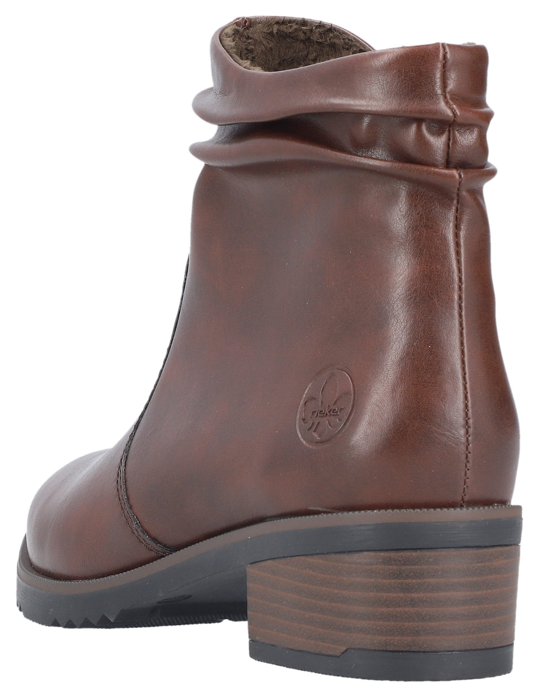 Rieker Stiefelette, Boots, Blockabsatz, slouchy Schaft, günstig online kaufen