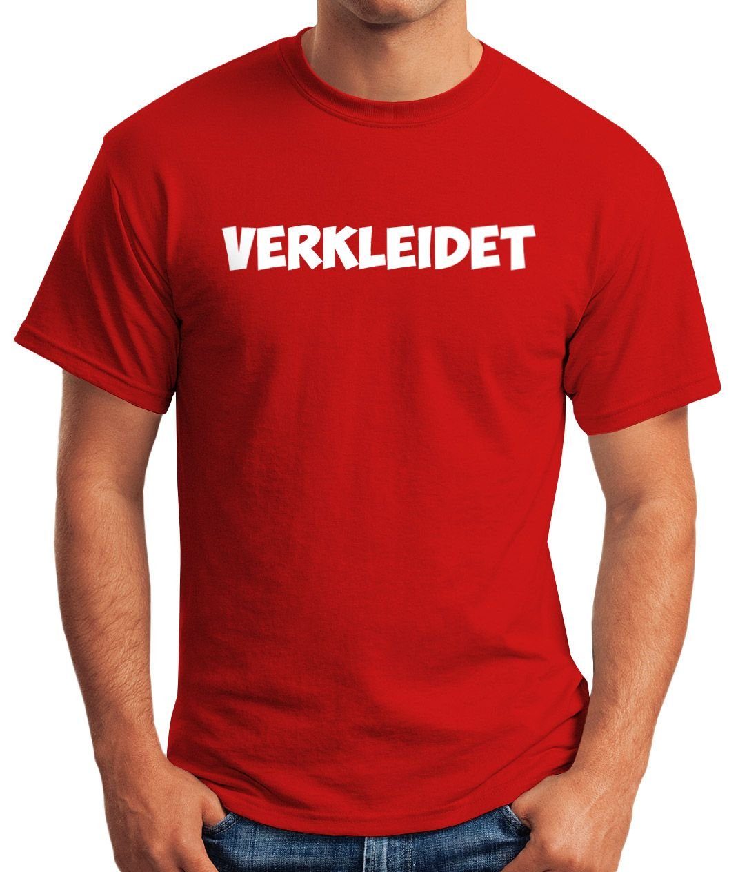 MoonWorks Print-Shirt Herren T-Shirt Verkleidet Fasching Fastnacht Kostüm K günstig online kaufen