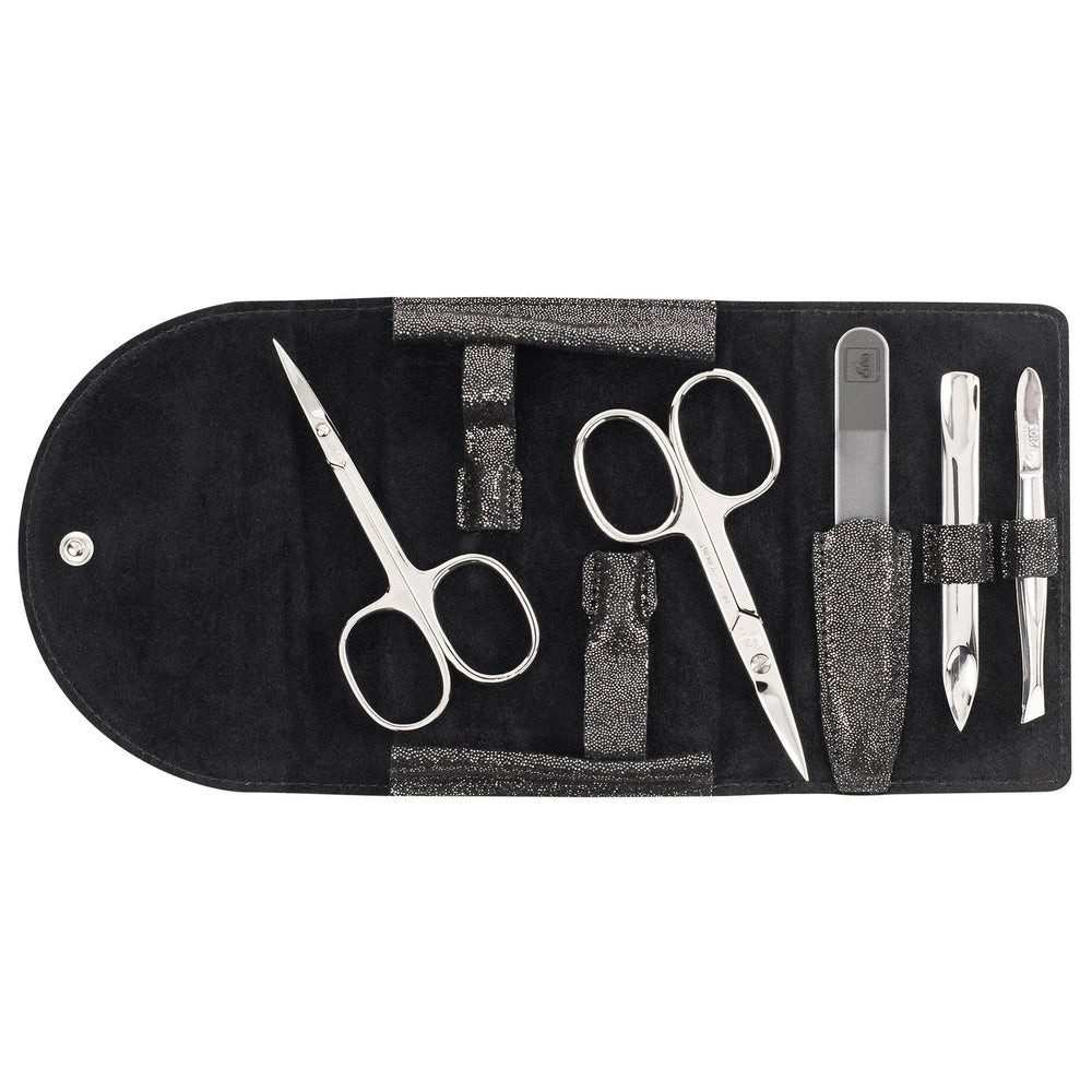 ERBE Maniküre-Pediküre-Set Erbe Maniküre Druckknopfetui Glamour 5-teilig, 1-tlg.