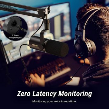 TONOR Streaming-Mikrofon, für PC mit Arm Perfekt für Gesang, Podcasts, Gaming, Streaming