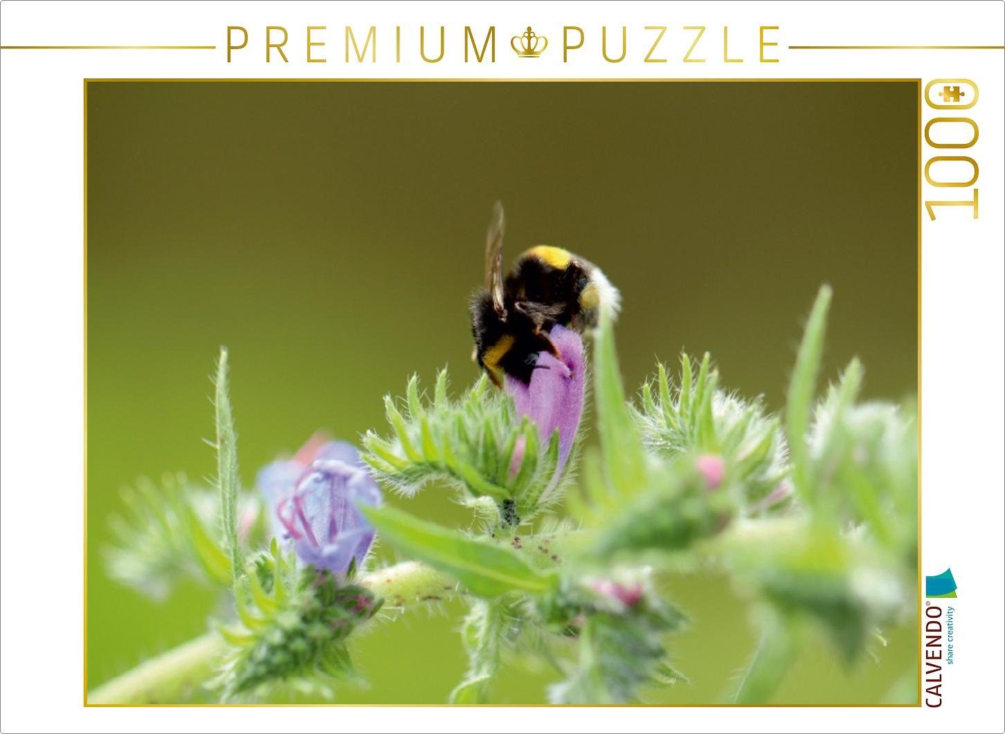 CALVENDO Puzzle CALVENDO Puzzle Fleißiges Bienchen in der Natur 1000 Teile Lege-Größe 64 x 48 cm Foto-Puzzle Bild von Heike Hultsch, 1000 Puzzleteile