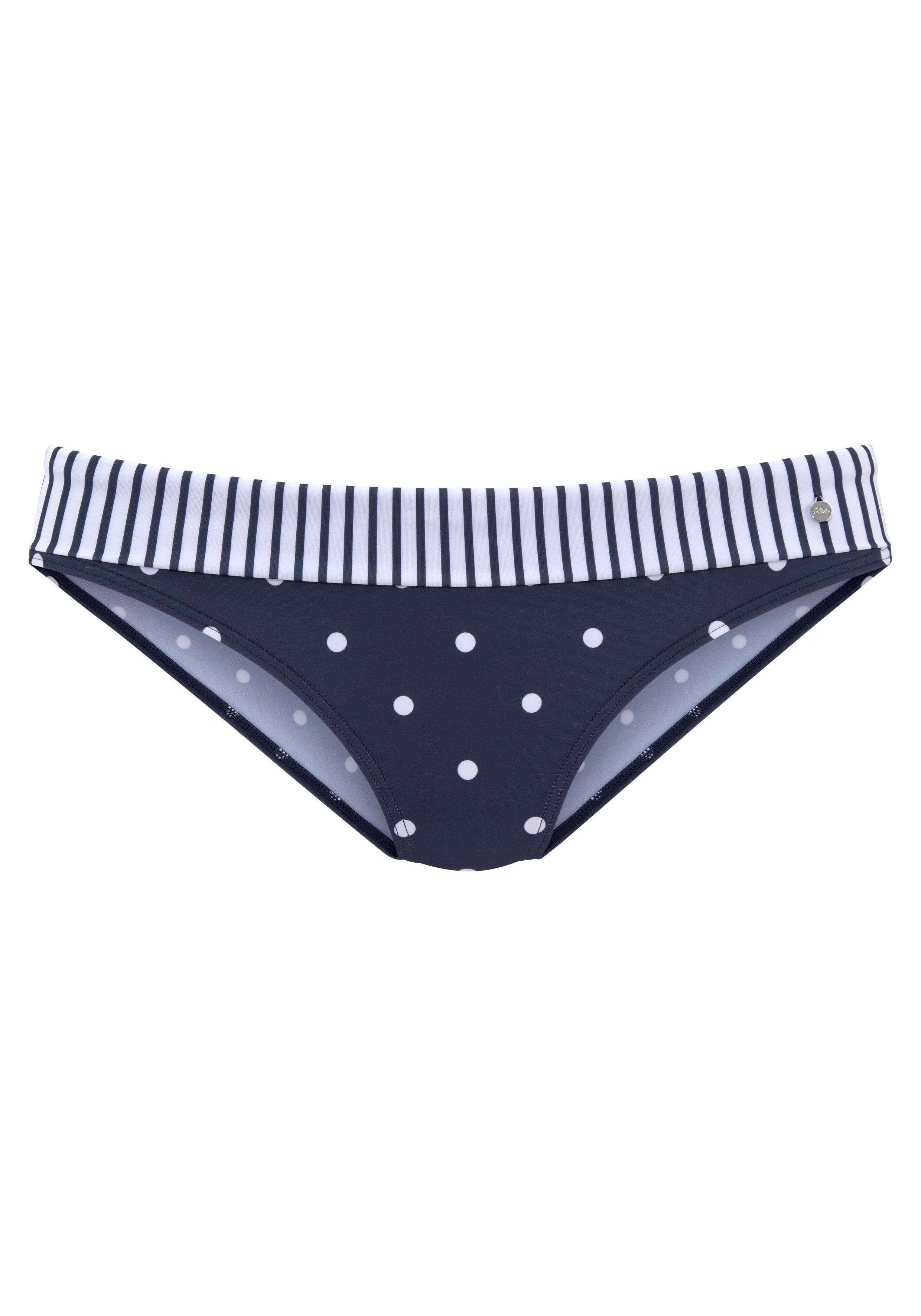 S.OLIVER Bikini-Hose Audrey mit Umschlagbund und Mustermix mehr