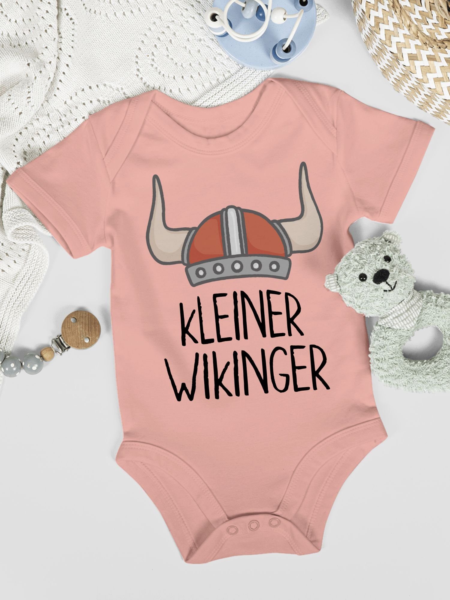 Shirtbody 2 Wikinger & Wikinger Babyrosa kleiner Baby Shirtracer Walhalla