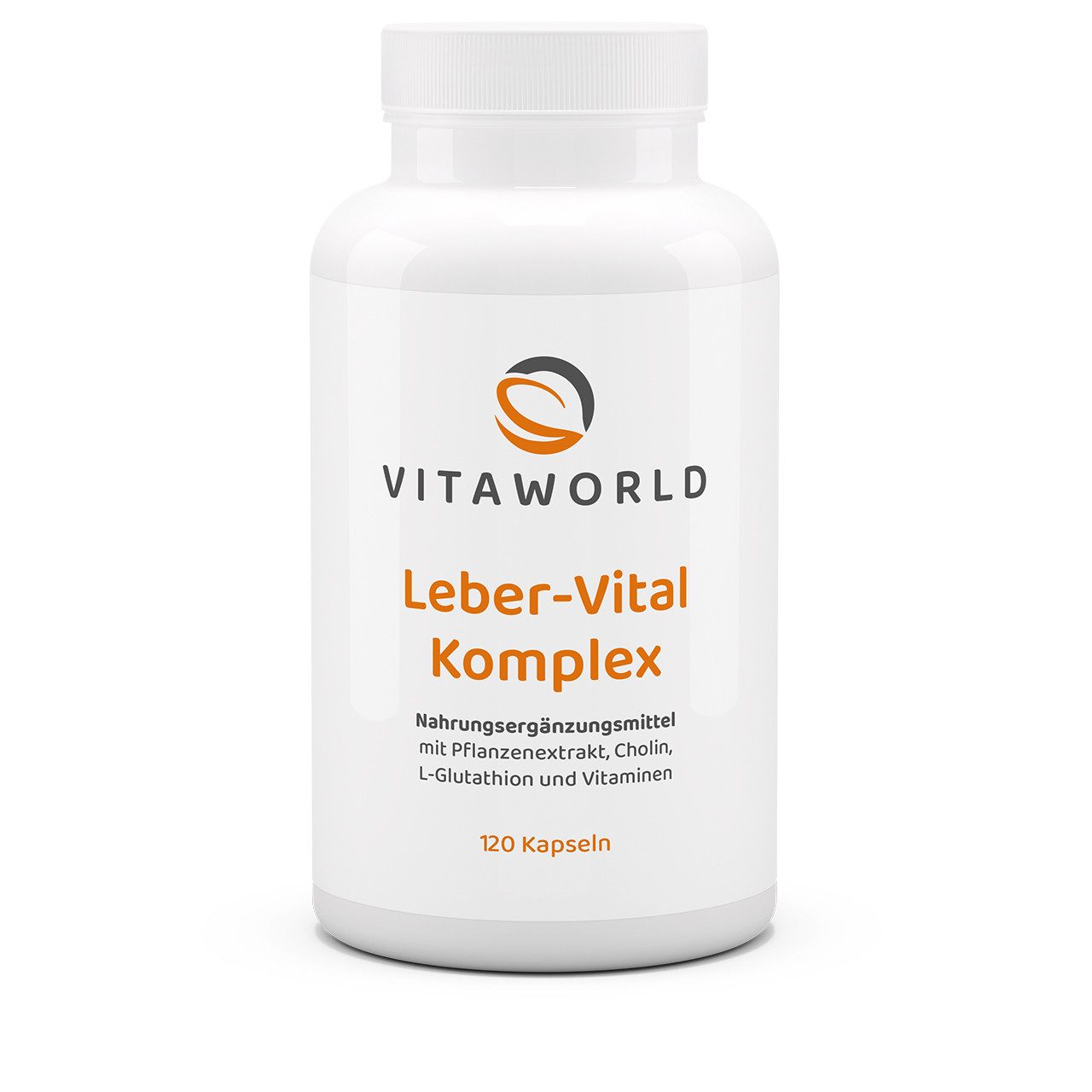 vitaworld Leber-Vital Komplex - Cholin unterstützt eine normale Leberfunktion Kapseln, 120 St., 101.4 g