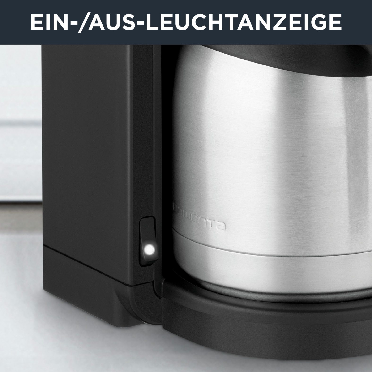 Rowenta Filterkaffeemaschine CT3818 Adagio Milano, 1,25l Kaffeekanne, 1x4, Edelstahl- Thermokanne, 10-15 Tassen, 1,25 L, Automatische Abschaltung
