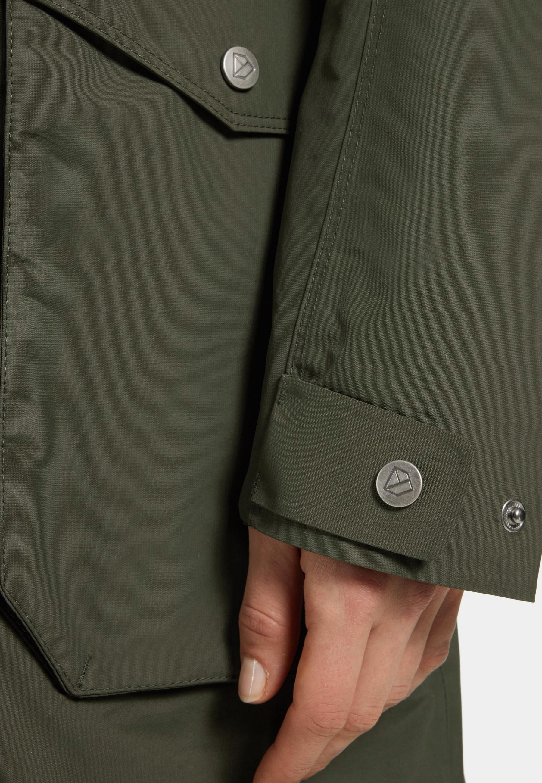 Didriksons Funktionsparka Damen Übergangsjacke Regenjacke Wasserdicht THELMA mit Kapuze mit Taschen