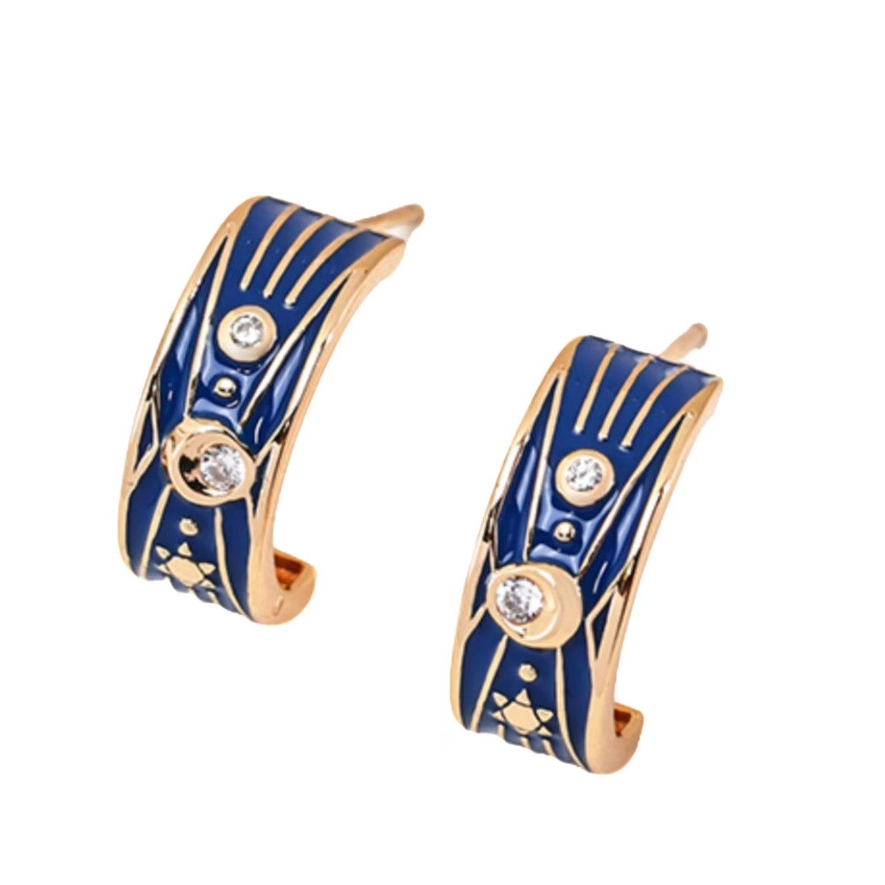 Jumpeak Paar Ohrstecker Ohrstecker Silber 925,Ohrstecker Set,Ohrstecker Blau,Ohrringe, Ohrstecker Damen,18K Vergoldet,konfirmation geschenk mädchen,Jahrestag