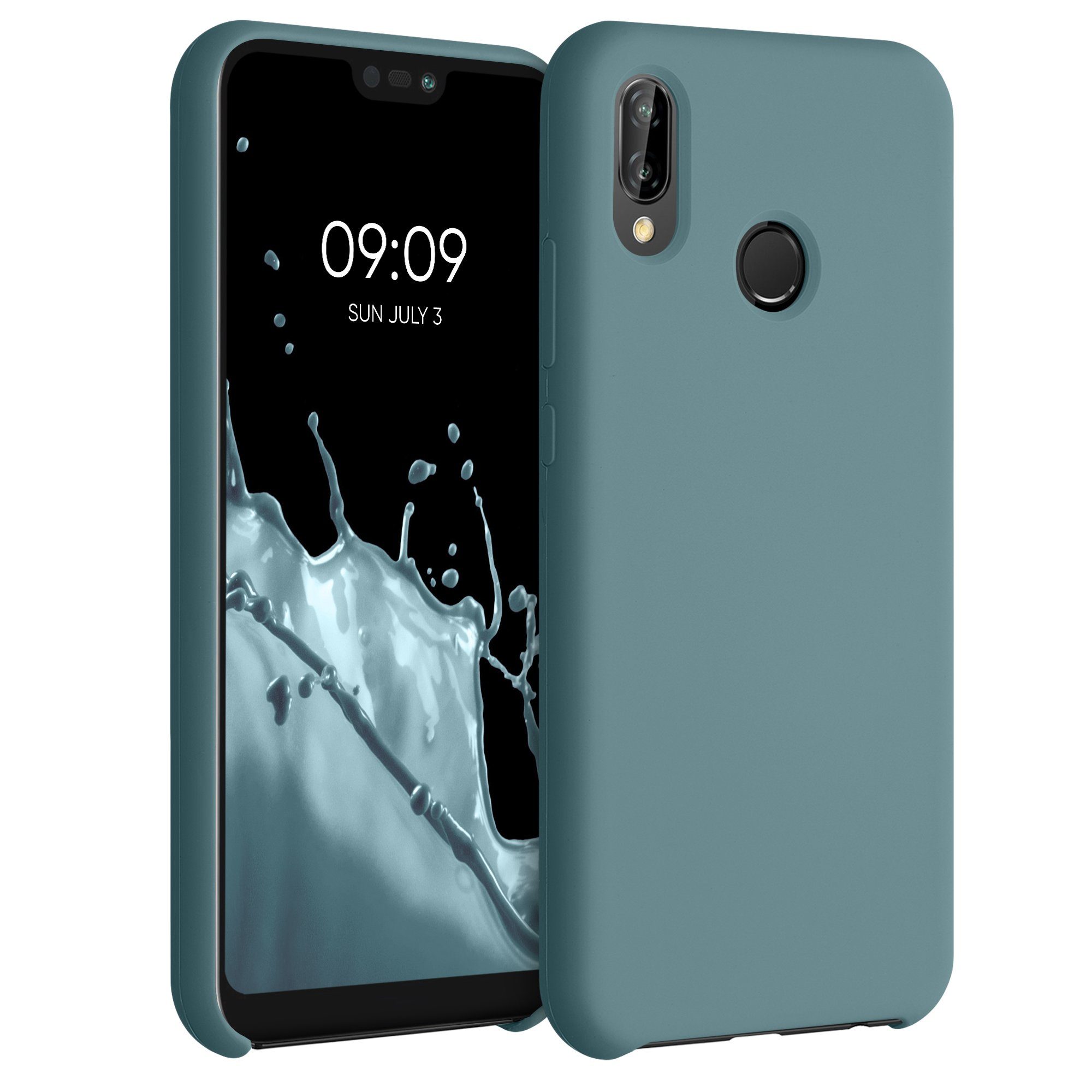 kwmobile Handyhülle Handyhülle für Huawei P20 Lite Hülle, Weiches Handy Silikon Case - Schutzhülle Cover