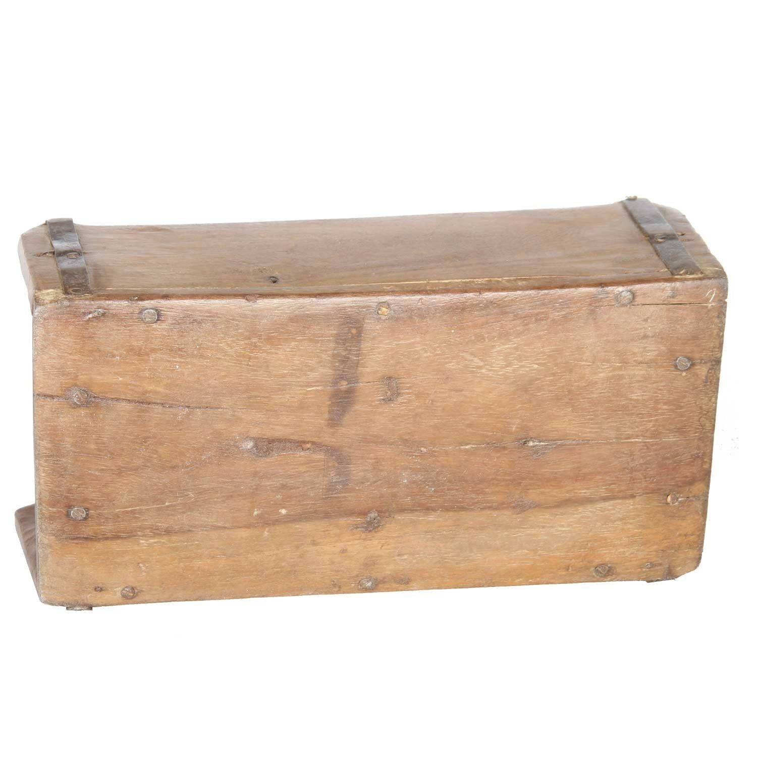 Ziegelform Alte Casa Moro Holzbox, aus Balu Aufbewahrungsbox Altholz, Kiste aufbereitetes Ziegelform Backsteinform, Vintage Deko aus Altholz,