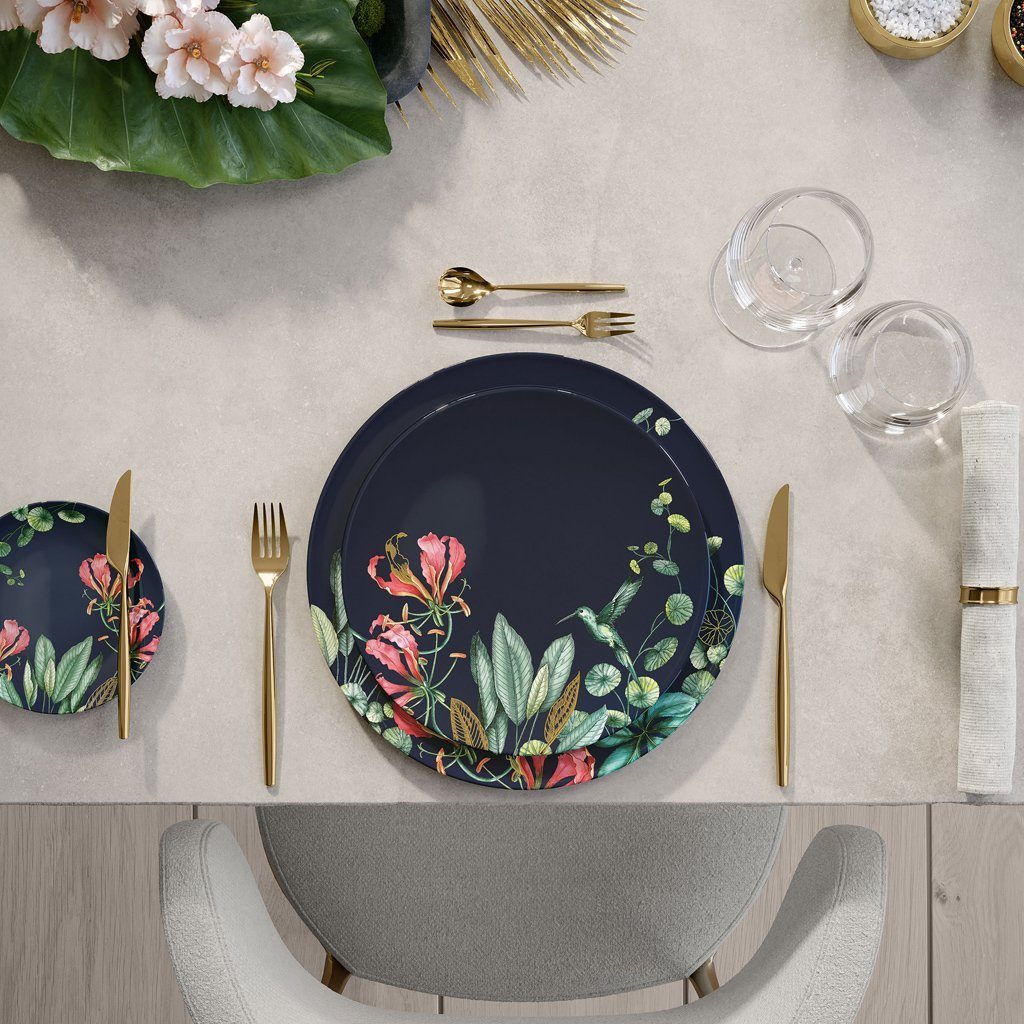 Villeroy & Boch Signature Speiseteller Avarua Speiseteller, (1 St), Premium Bone Porcelain, spülmaschinenfest, Made in Germany