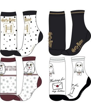 Harry Potter Socken (4-Paar) Lange Socken für Mädchen Gr. 23-34