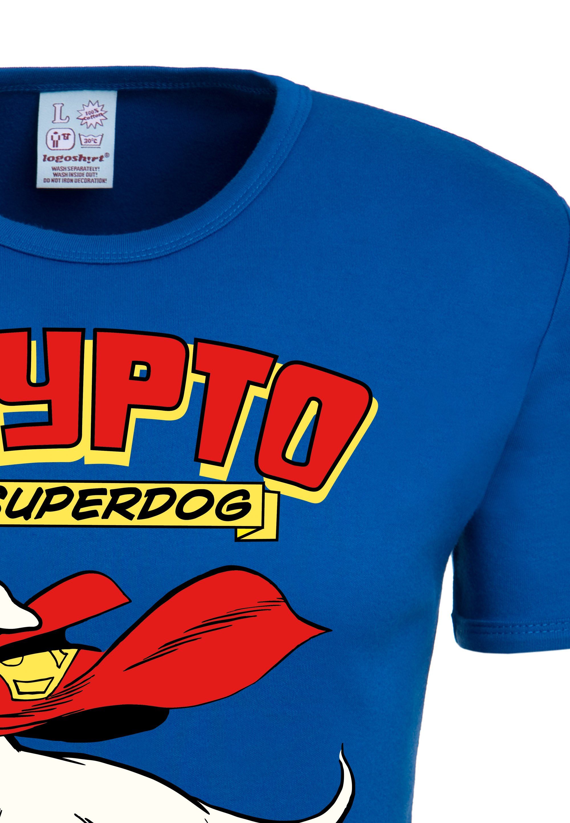 Superdog Krypto T-Shirt Superhund-Aufdruck the mit LOGOSHIRT