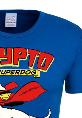 LOGOSHIRT T-Shirt Krypto the Superdog mit Superhund-Aufdruck