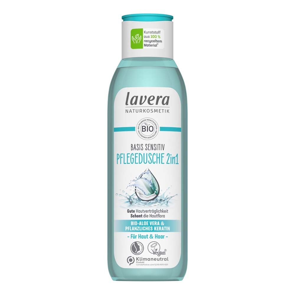 lavera Duschgel Basis Sensitiv - Hydro Feeling 2in1 Pflegedusche 250ml