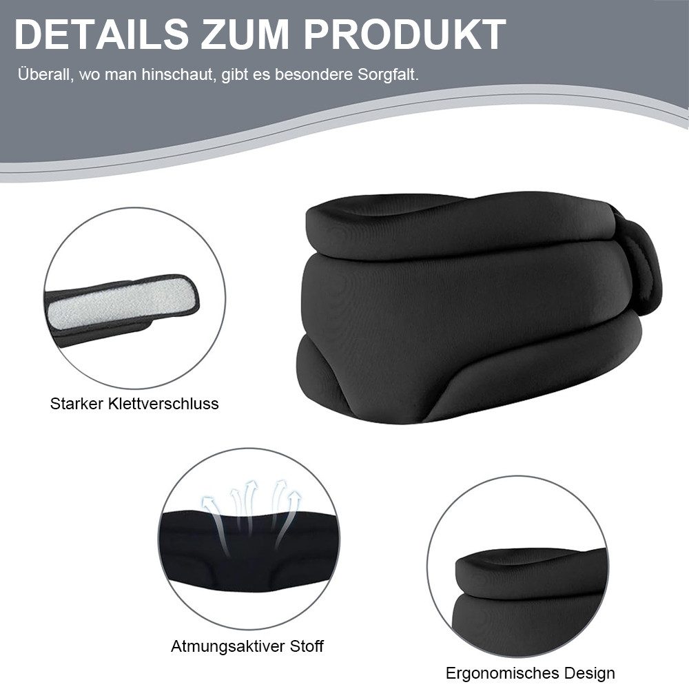 NUODWELL Nackenkissen Nackenstütze, Halskrause Mensch, Schlafhilfe Nackstüt günstig online kaufen