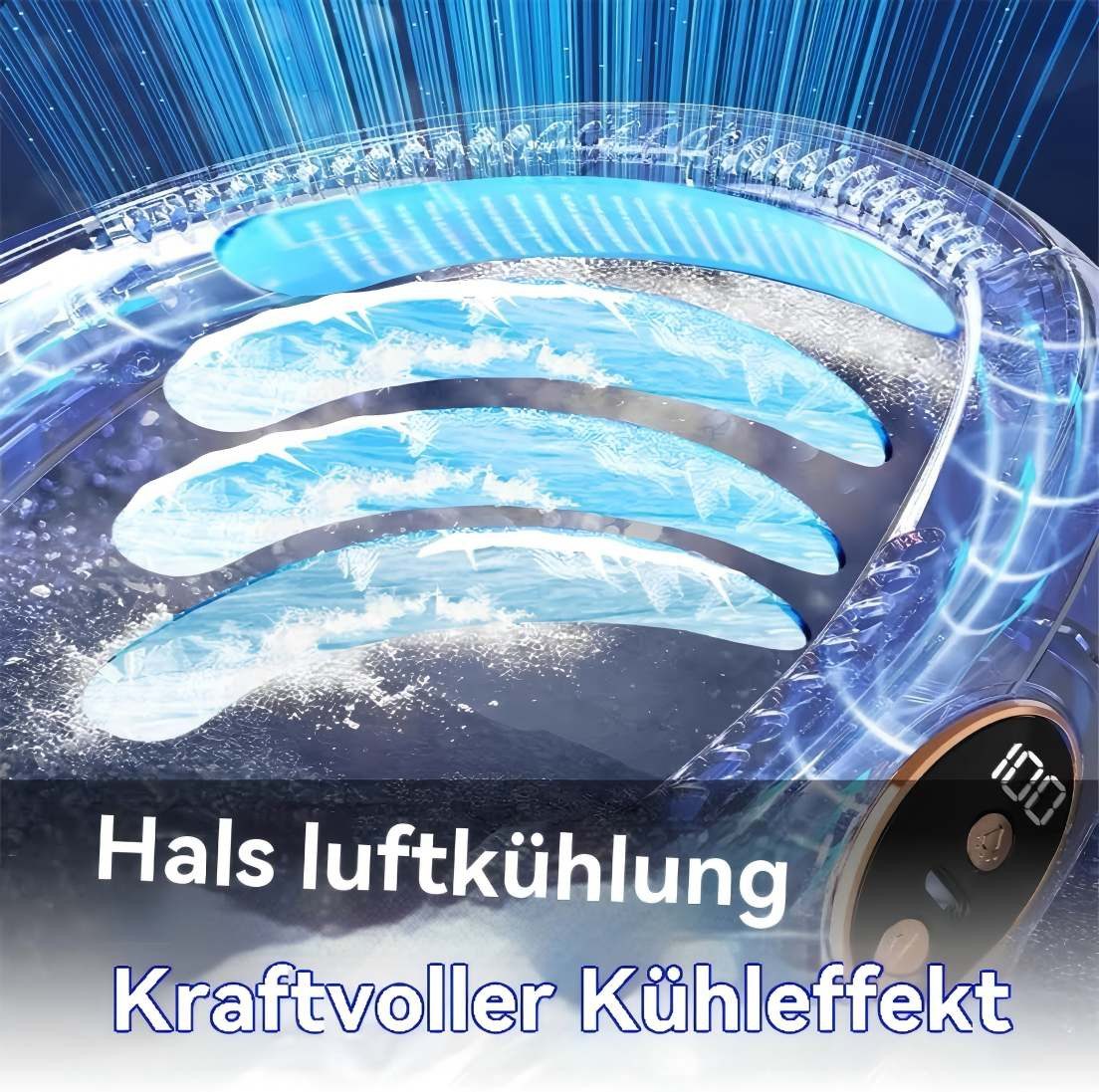 BlingBin Umhängeventilator Tragbarer Nackenventilator Klingenloser Nackenve günstig online kaufen