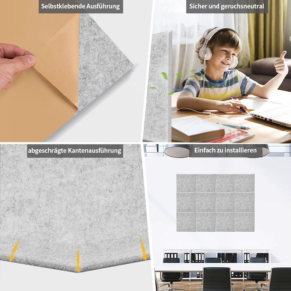 PFCTART Schallschutzpaneel Polyester-Filz Original Akustik-Absorptionsplatt günstig online kaufen