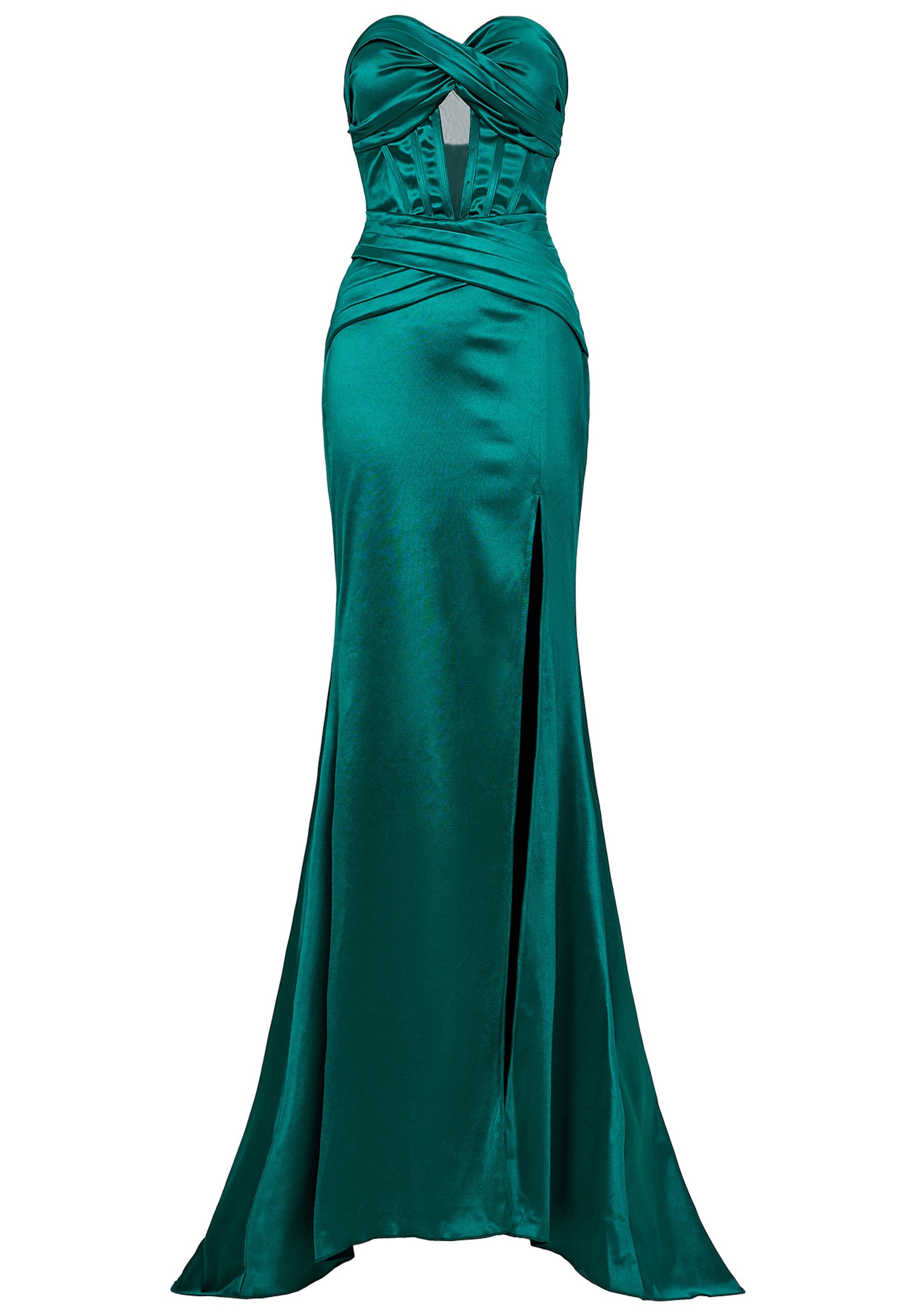Moda Minx Jerseykleid Daisy Long Slit Dress mit wunderbarem Korsett-Element – Bild 5 von 5