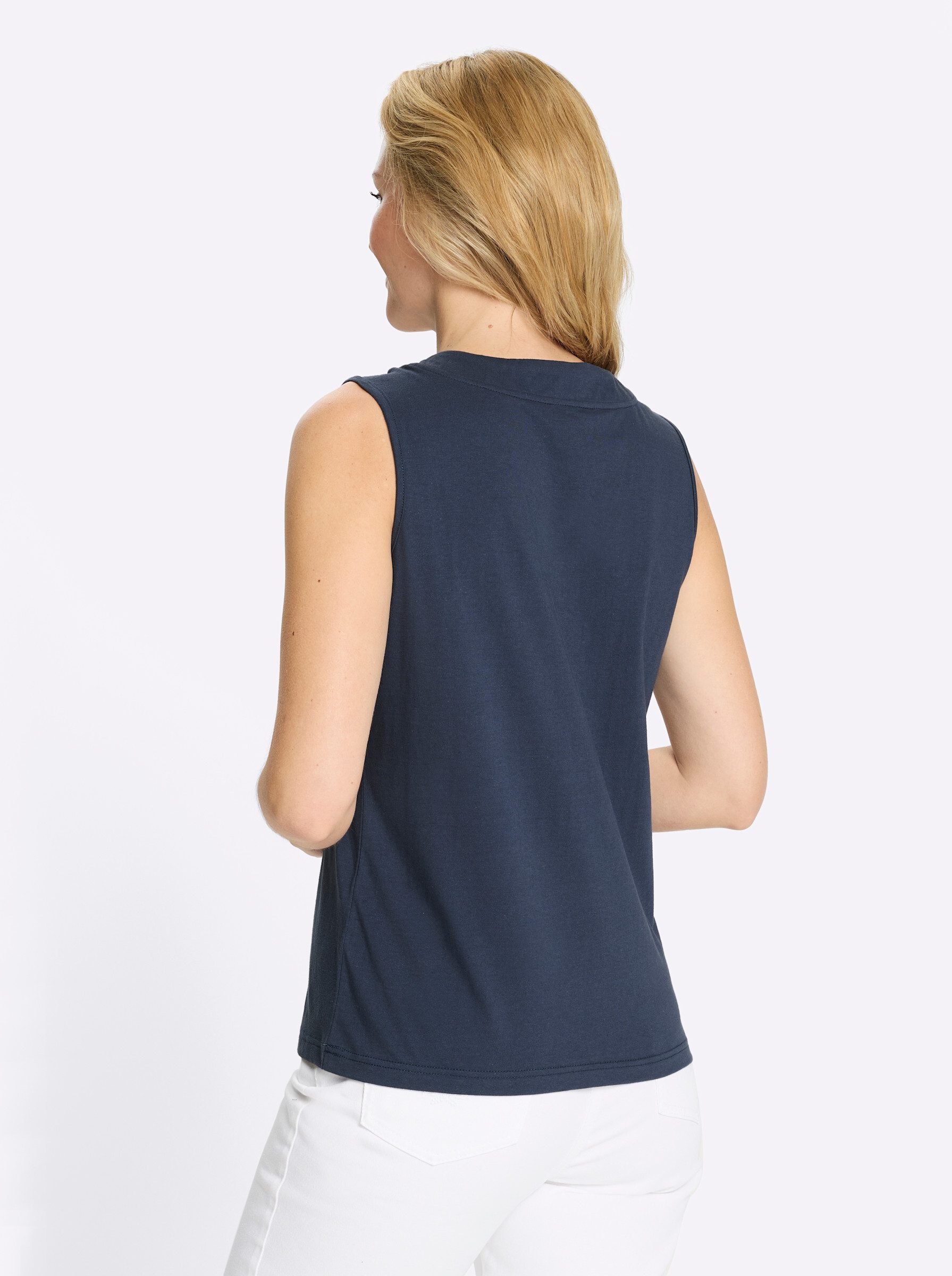 Sieh an! Shirttop Shirttop Ärmellos