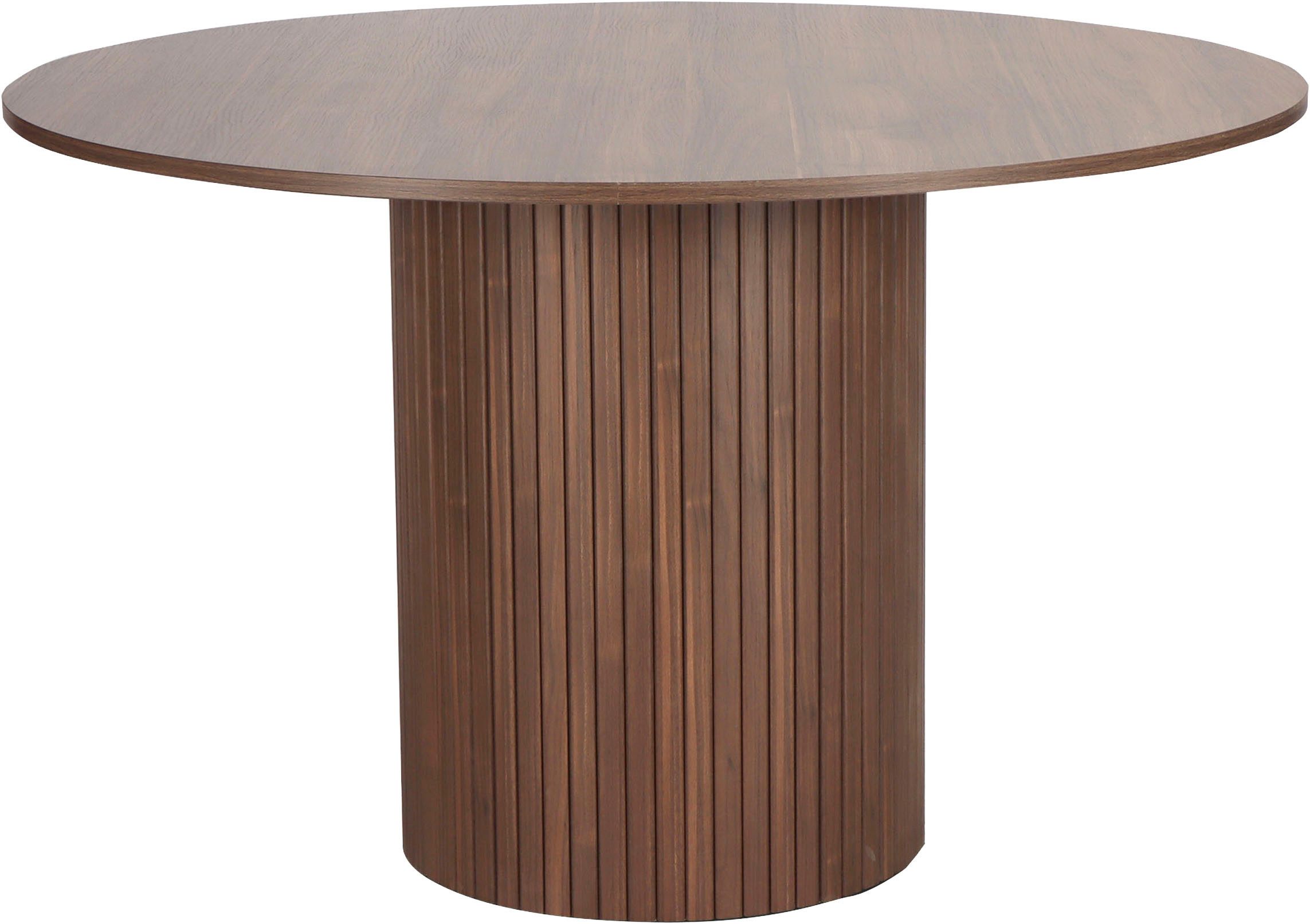 Home affaire Esstisch, Sockel mit Lamellendesign